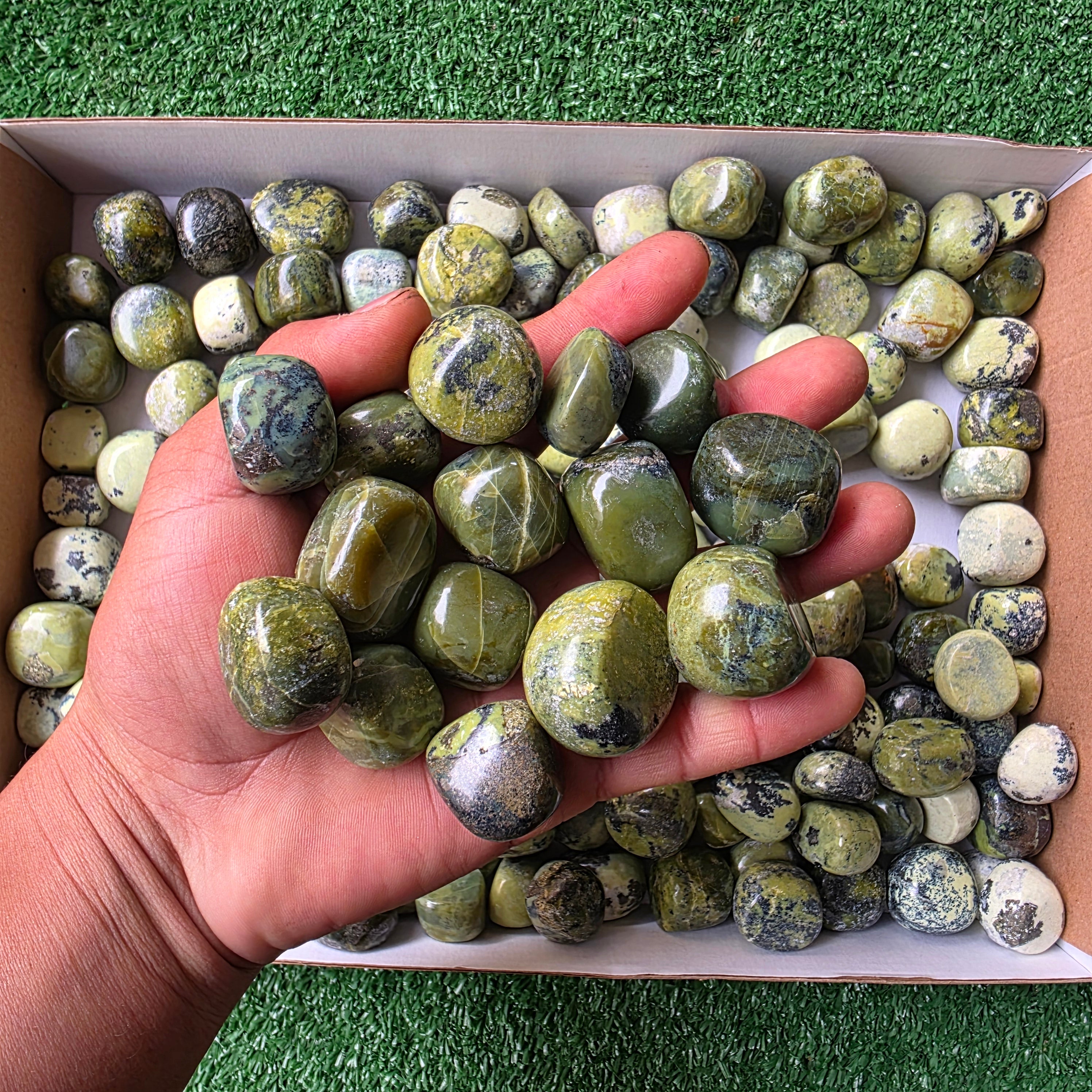 Lot 3 kg Serpentine tumbled