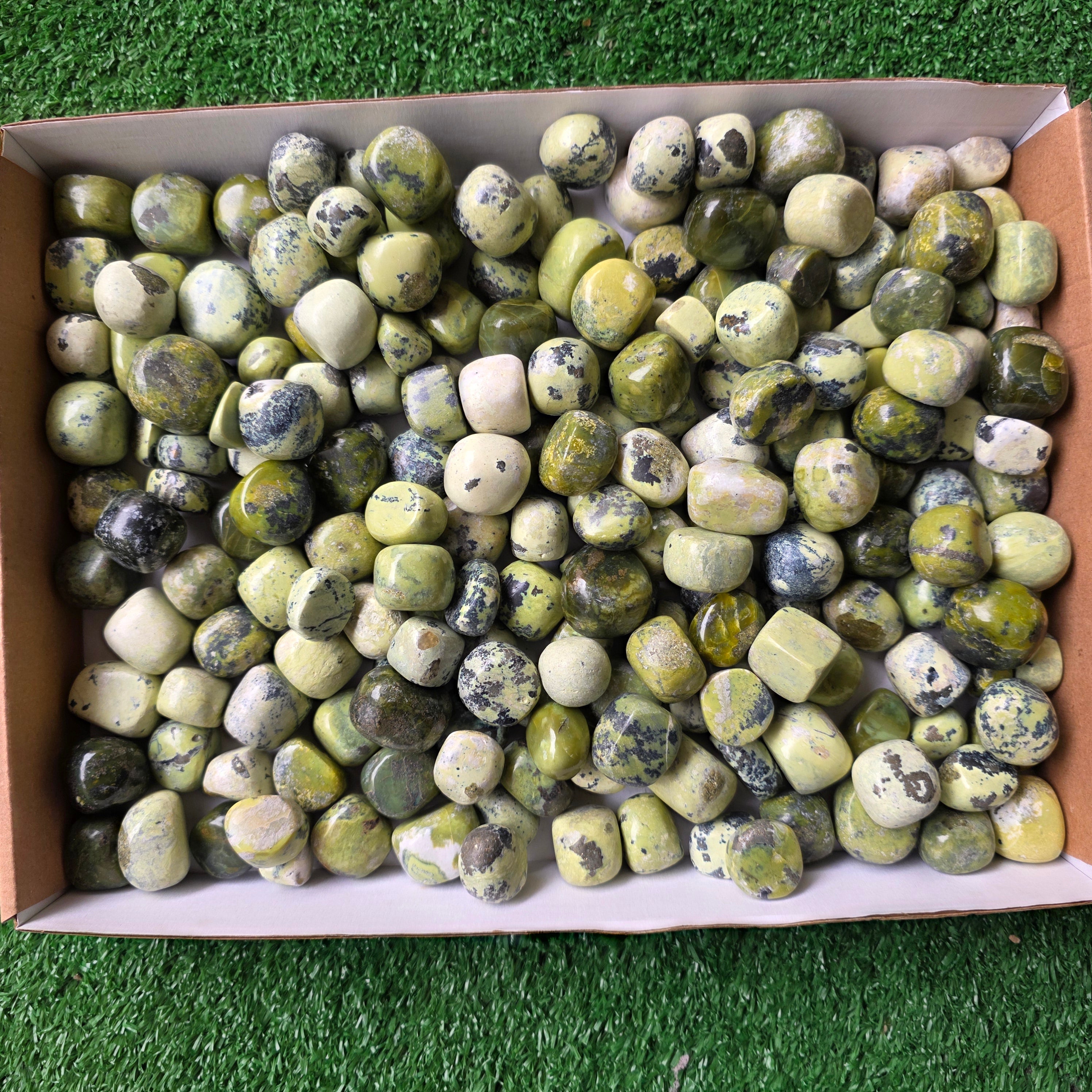 Lot 3 kg Serpentine tumbled