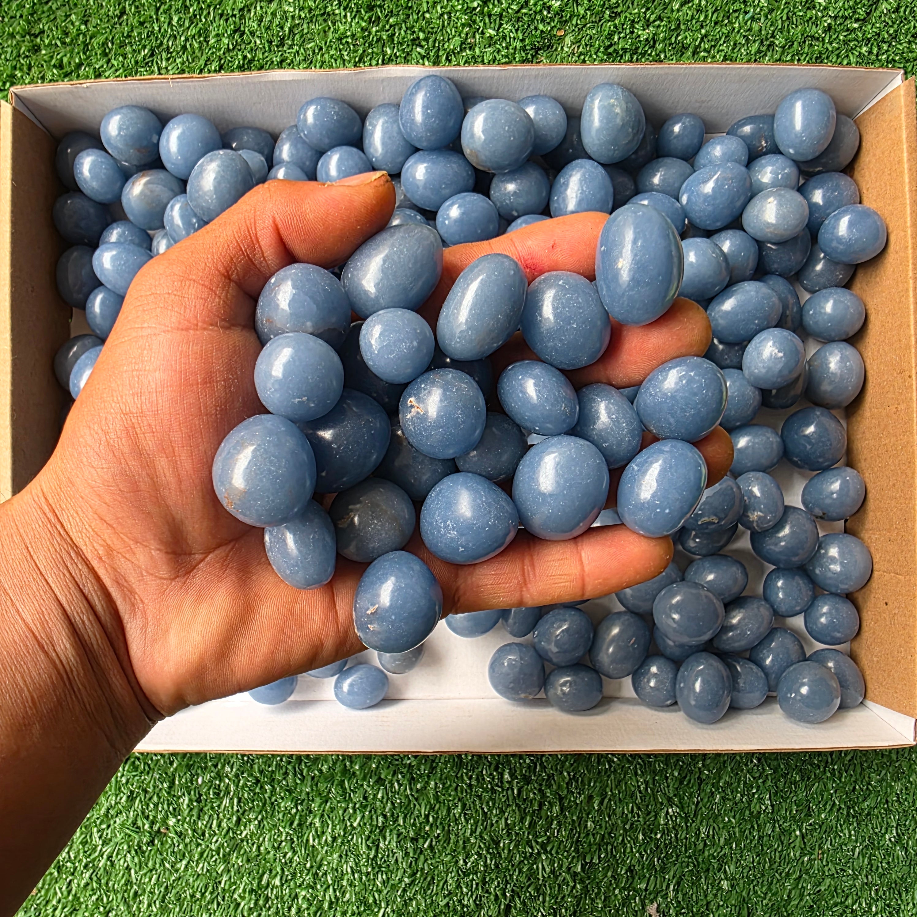 Lot 3 kg Angelite tumbled