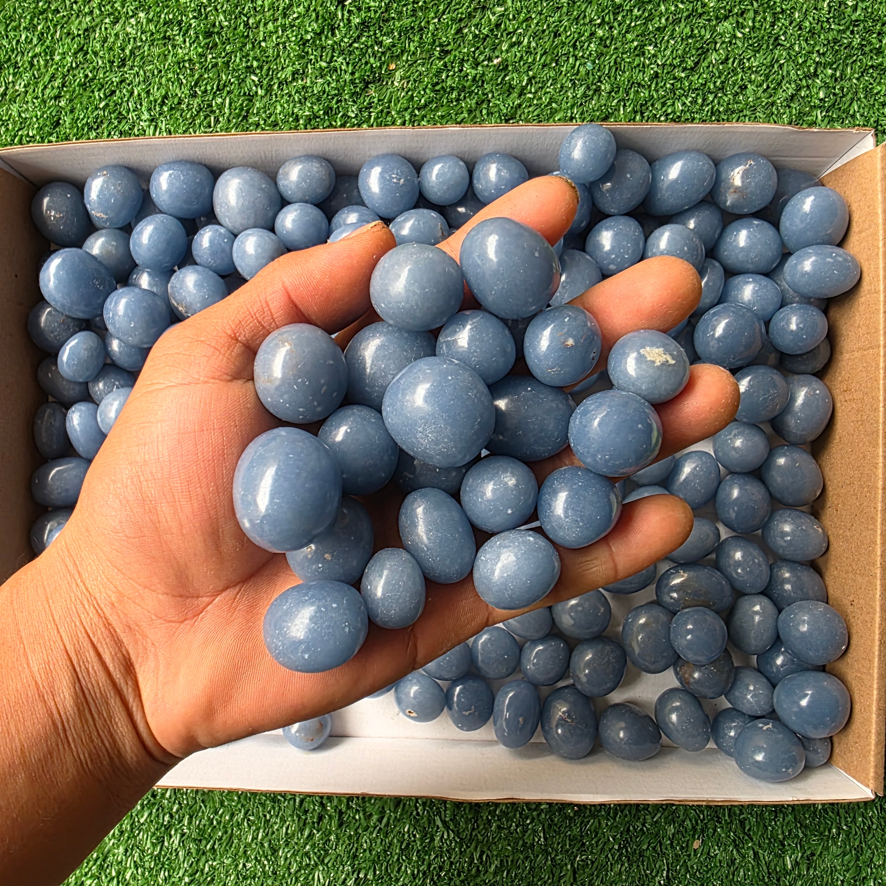 Lot 3 kg Angelite tumbled