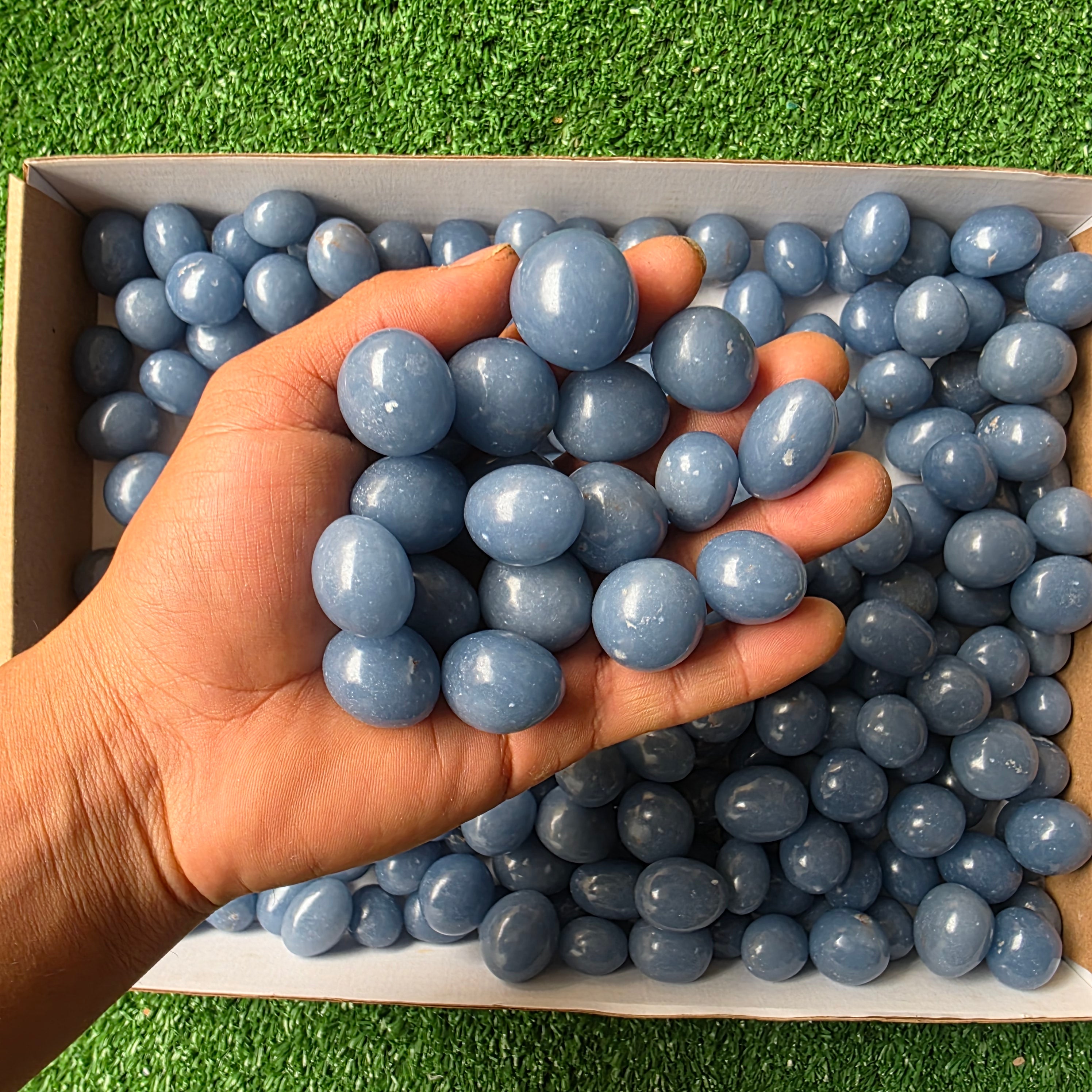 Lot 3 kg Angelite tumbled