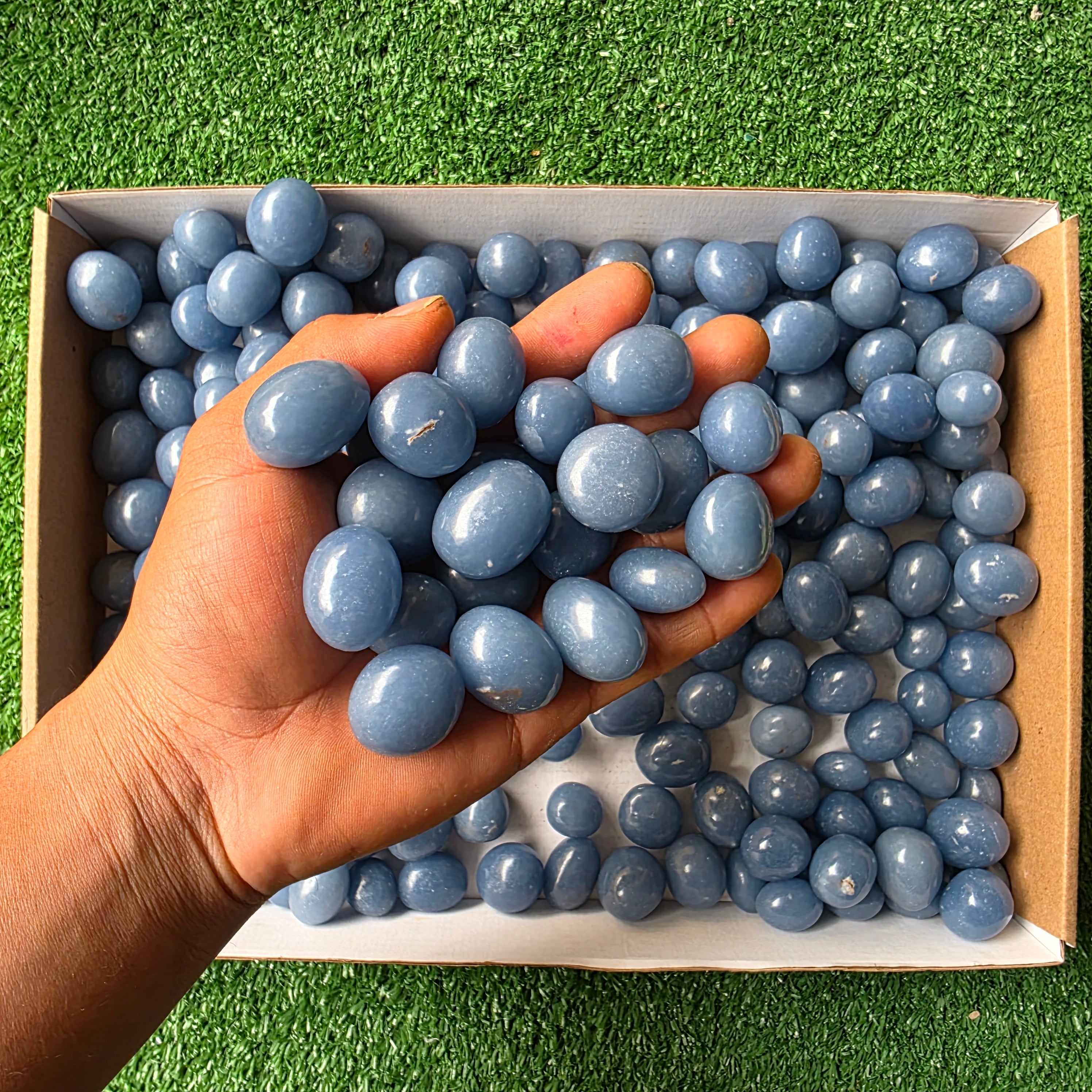 Lot 3 kg Angelite tumbled