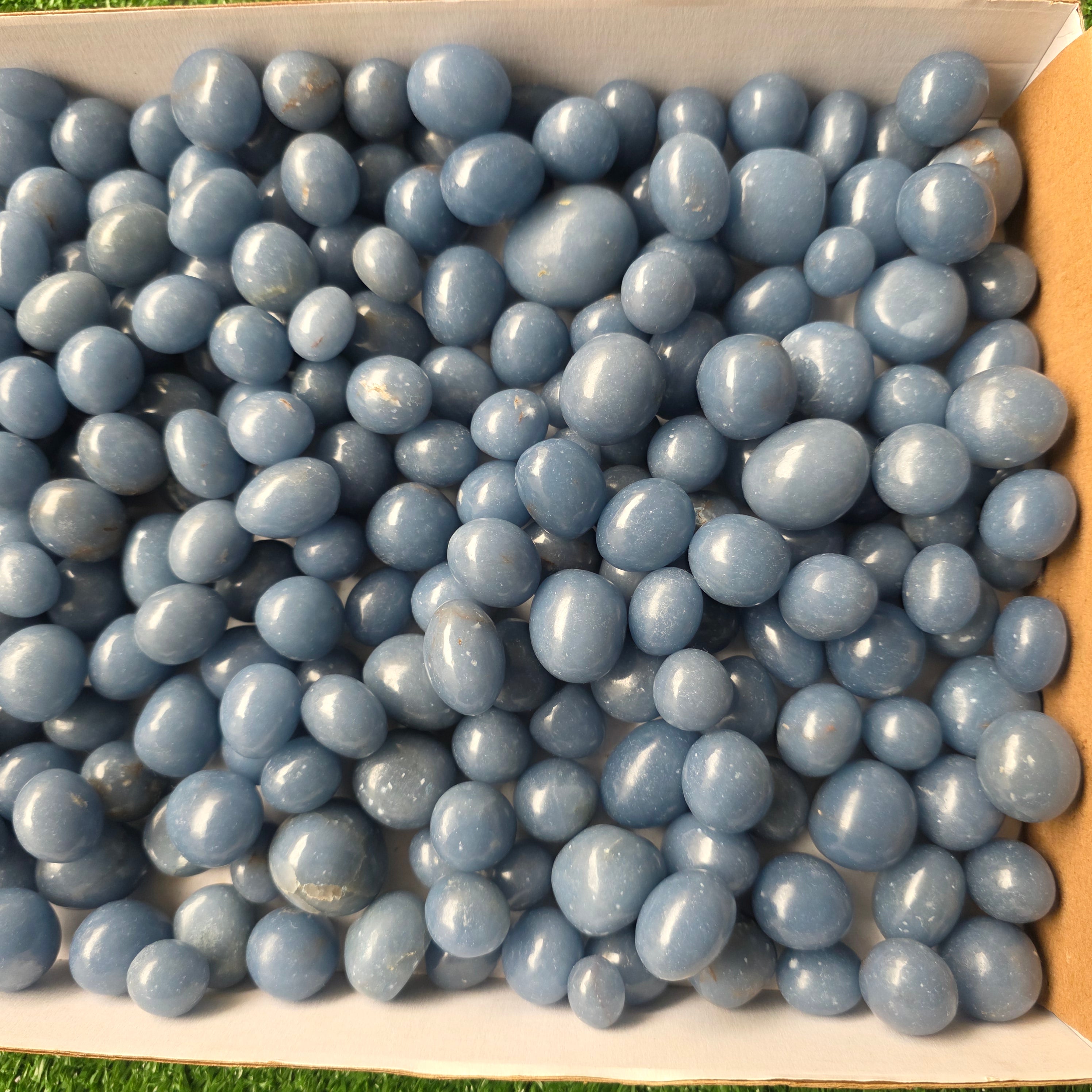 Lot 3 kg Angelite tumbled