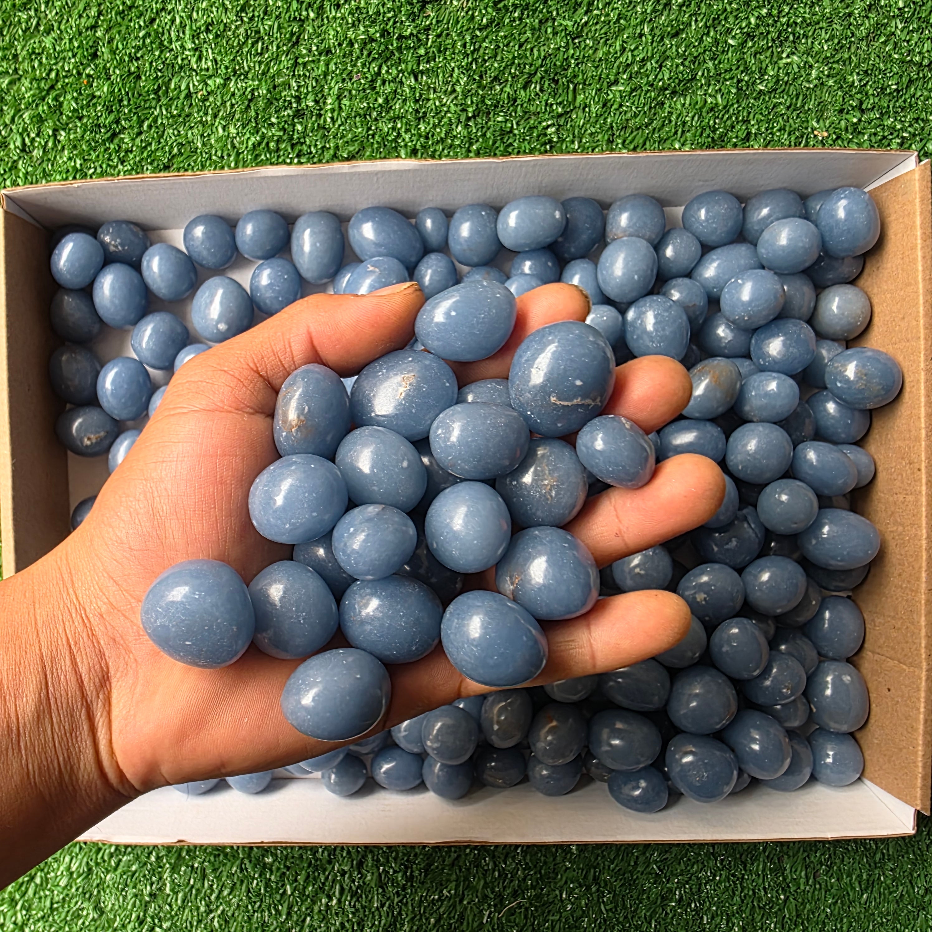 Lot 3 kg Angelite tumbled