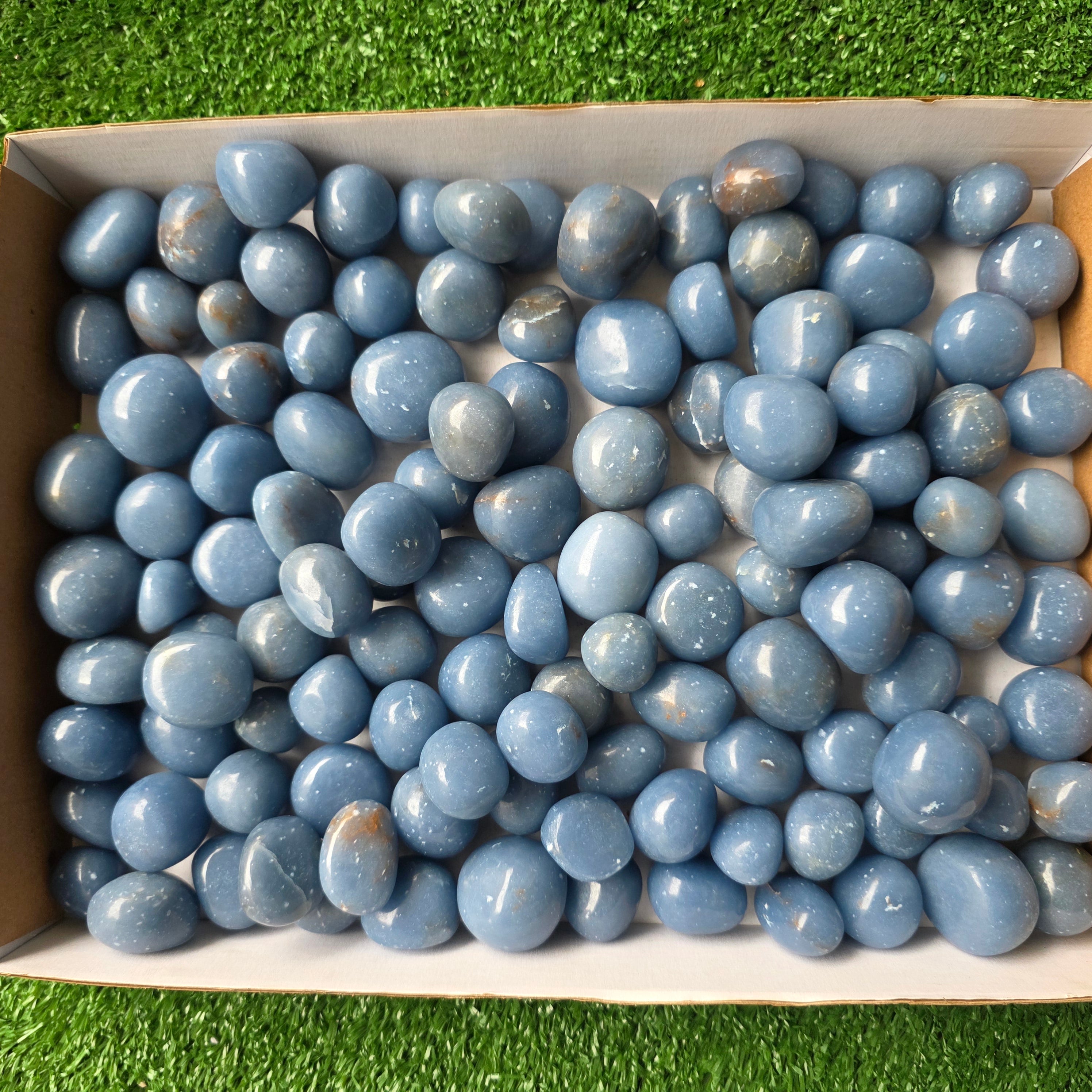 Lot 3 kg Angelite tumbled