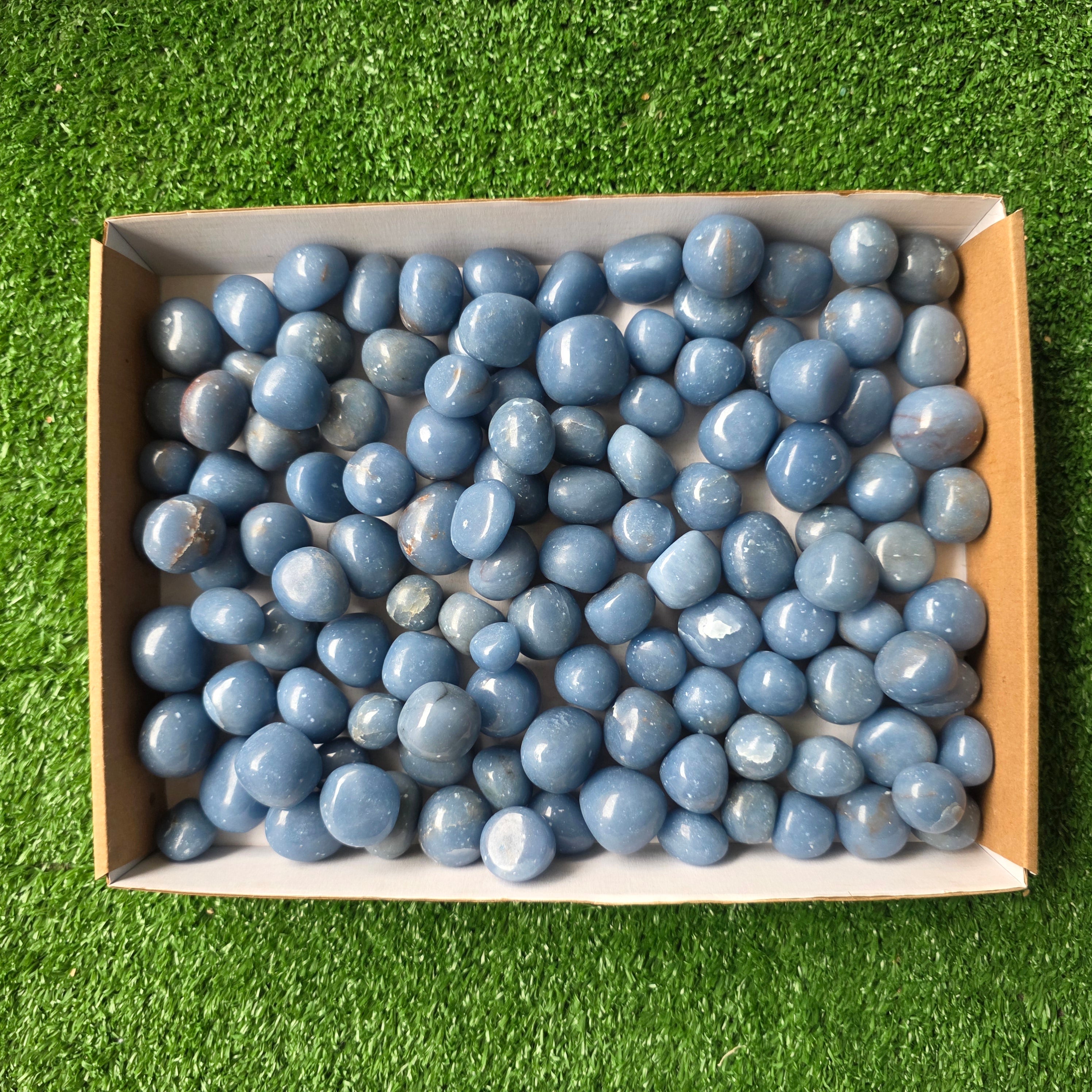 Lot 3 kg Angelite tumbled