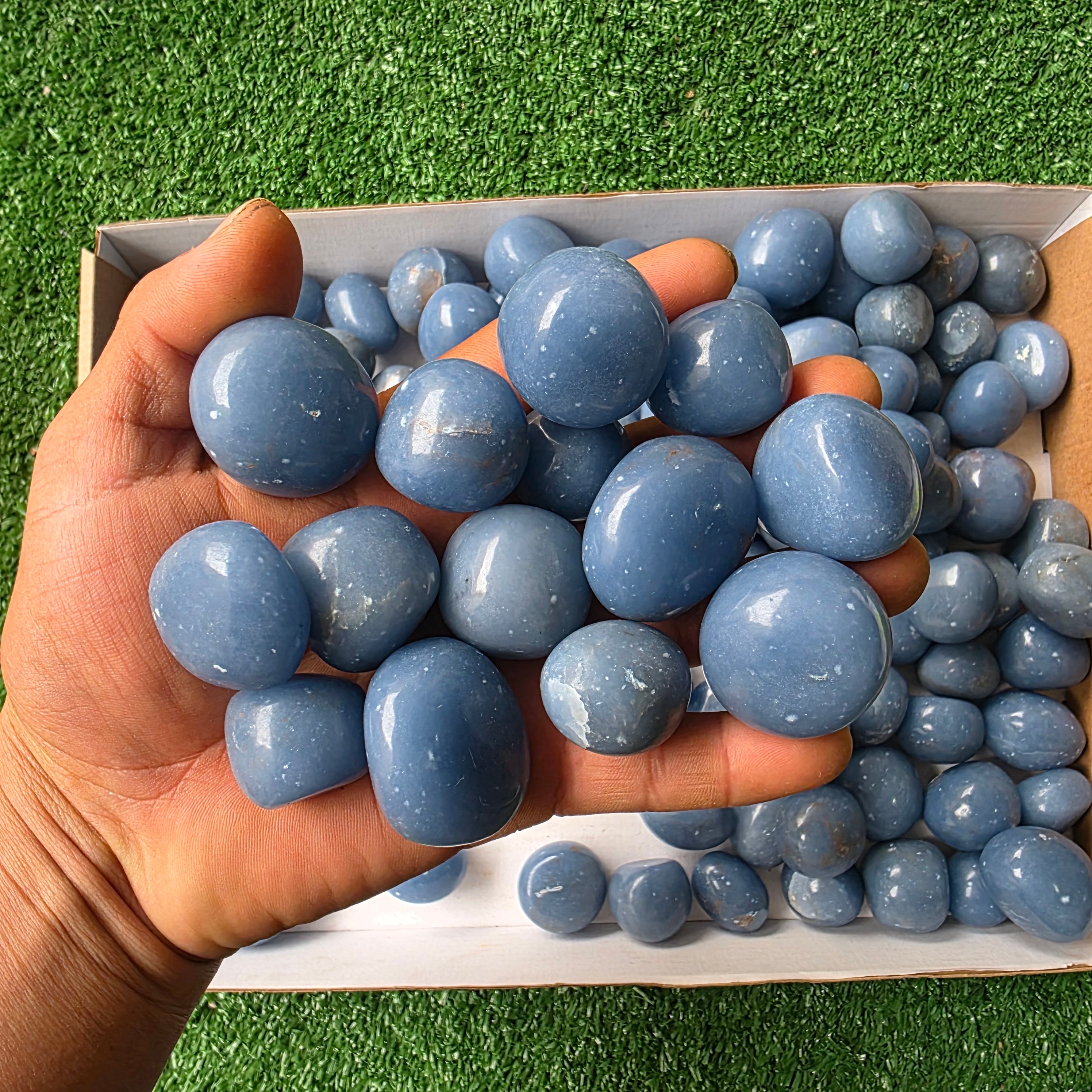 Lot 3 kg Angelite tumbled