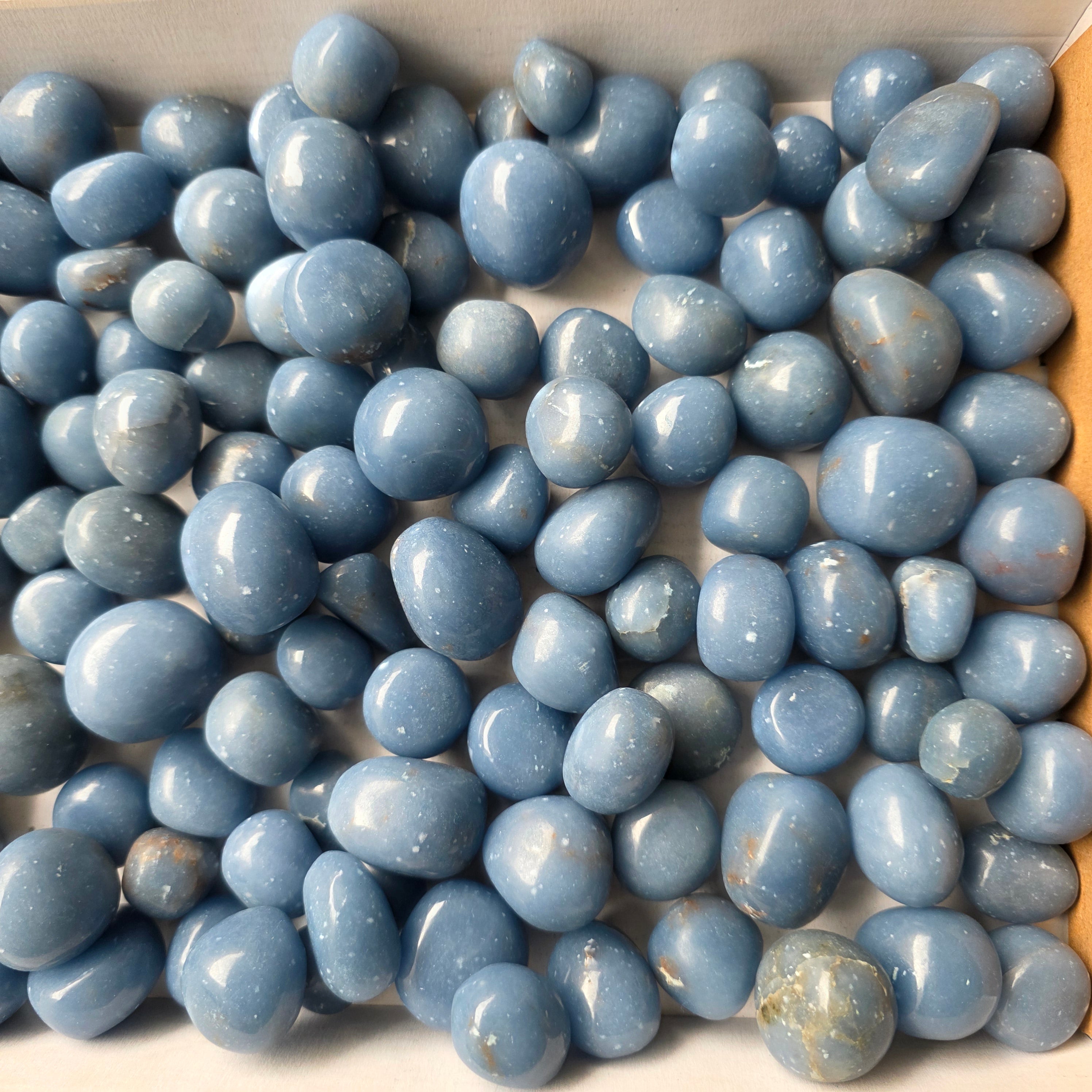 Lot 3 kg Angelite tumbled