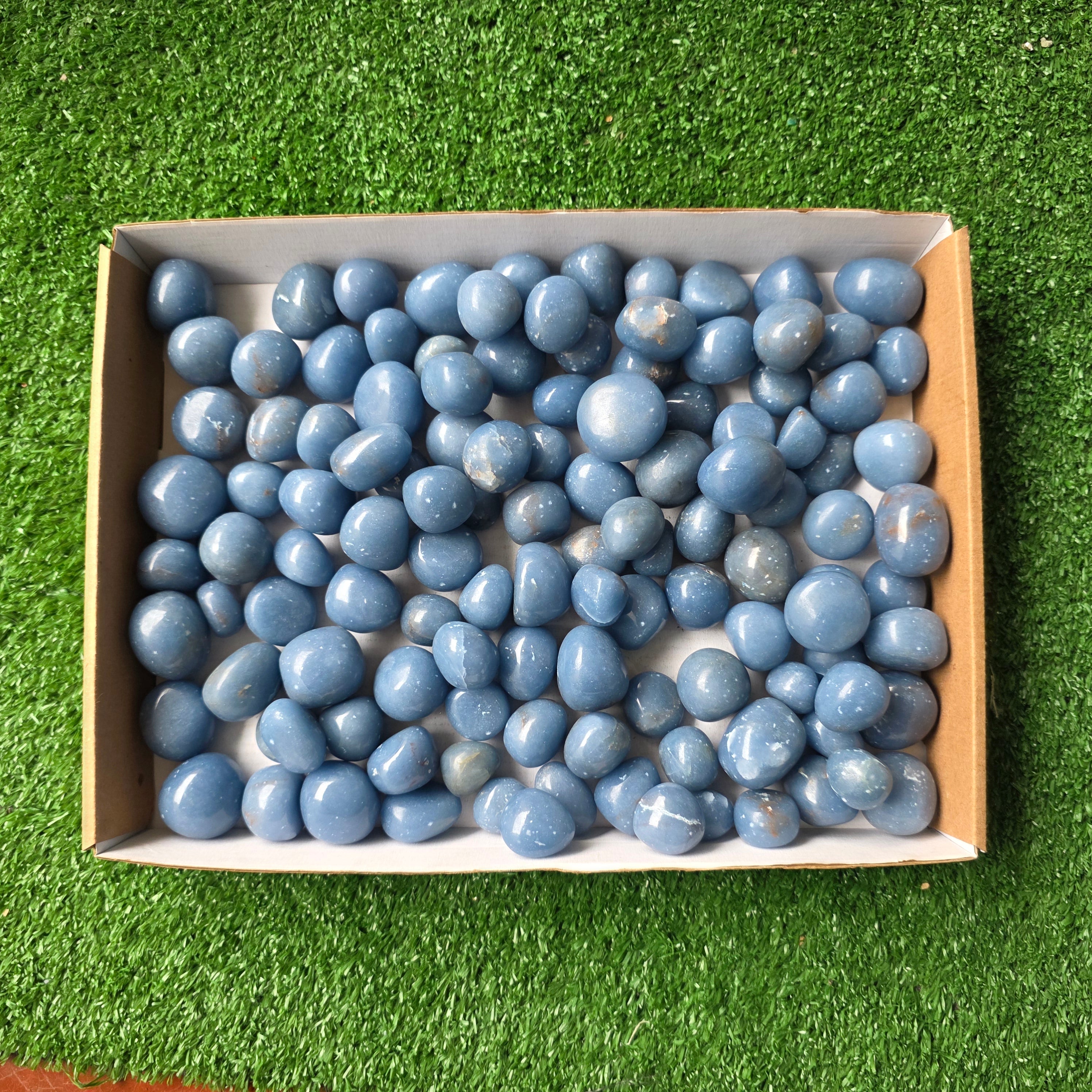 Lot 3 kg Angelite tumbled