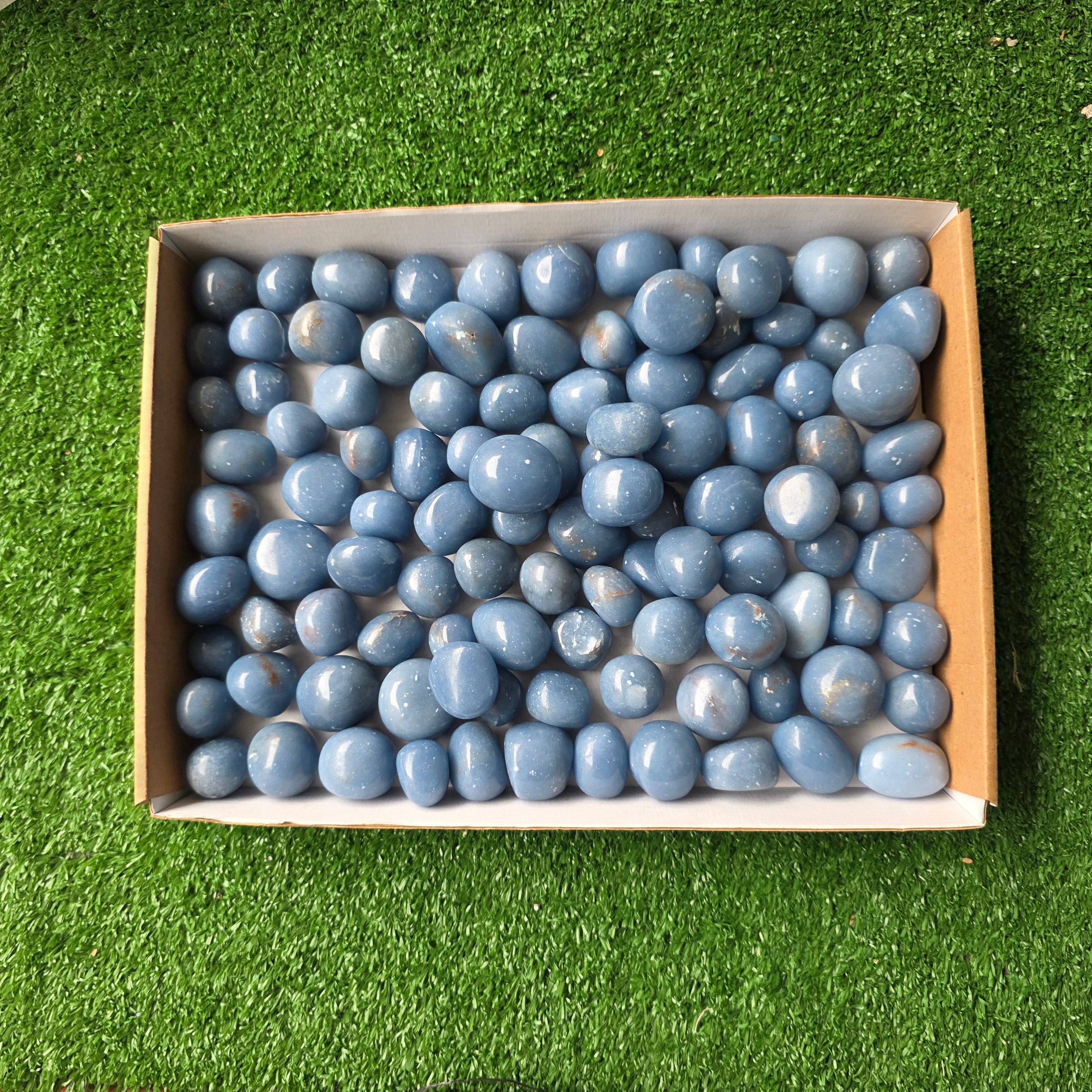 Lot 3 kg Angelite tumbled