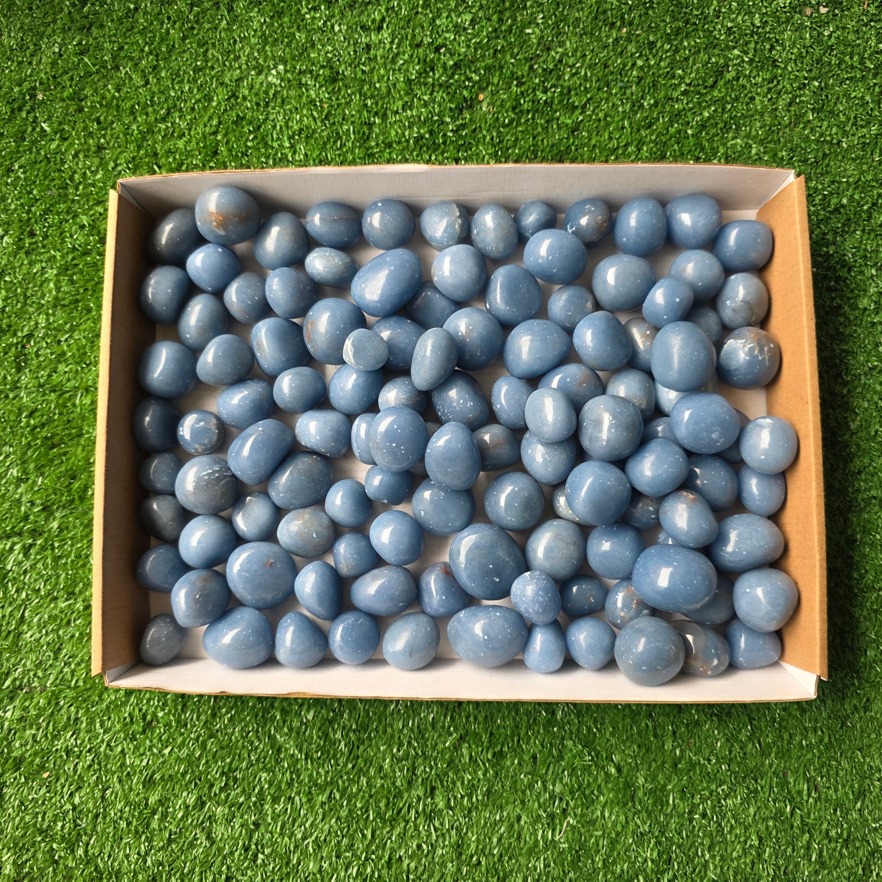 Lot 3 kg Angelite tumbled