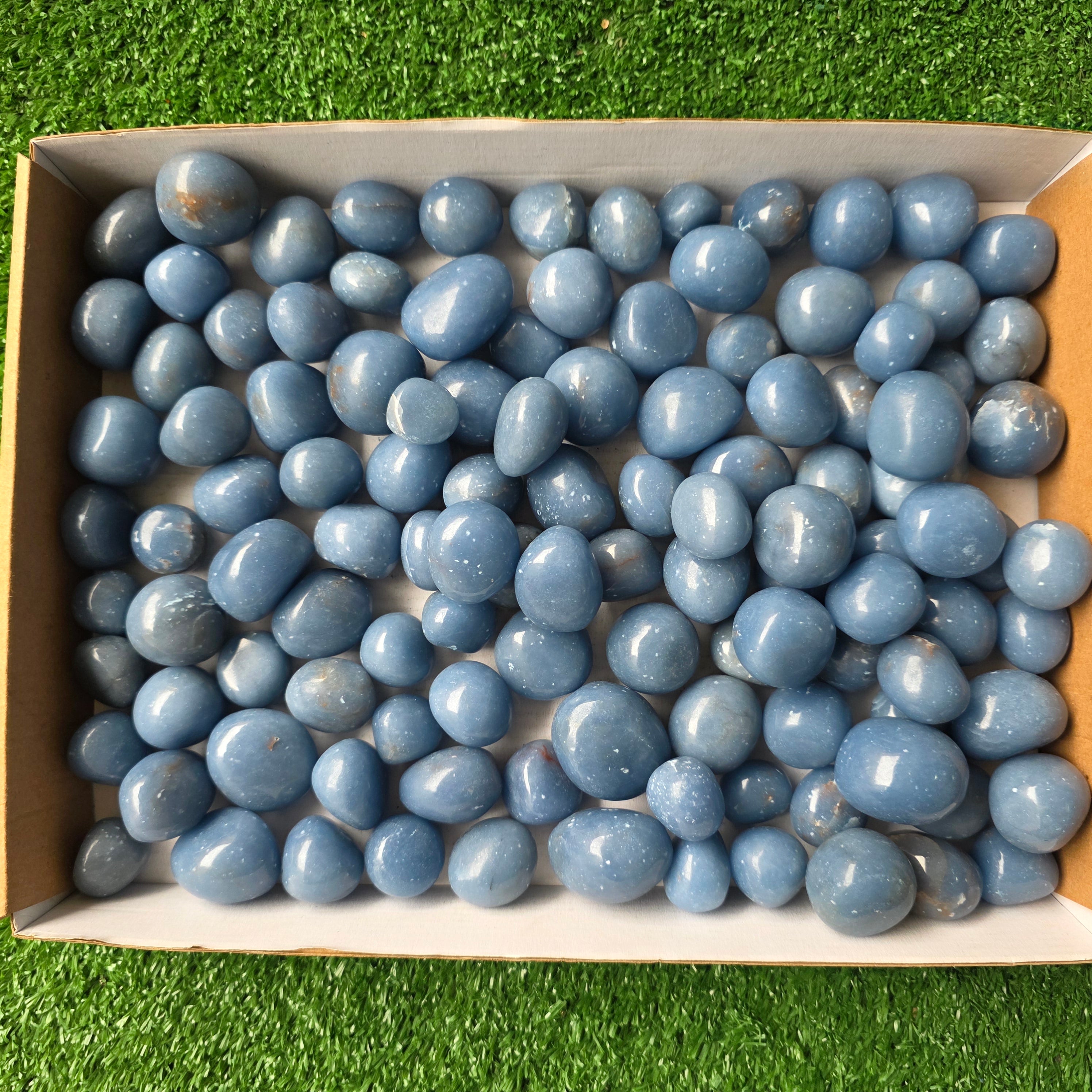 Lot 3 kg Angelite tumbled