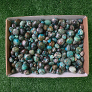 Lot 3 kg Chrysocolla tumbled