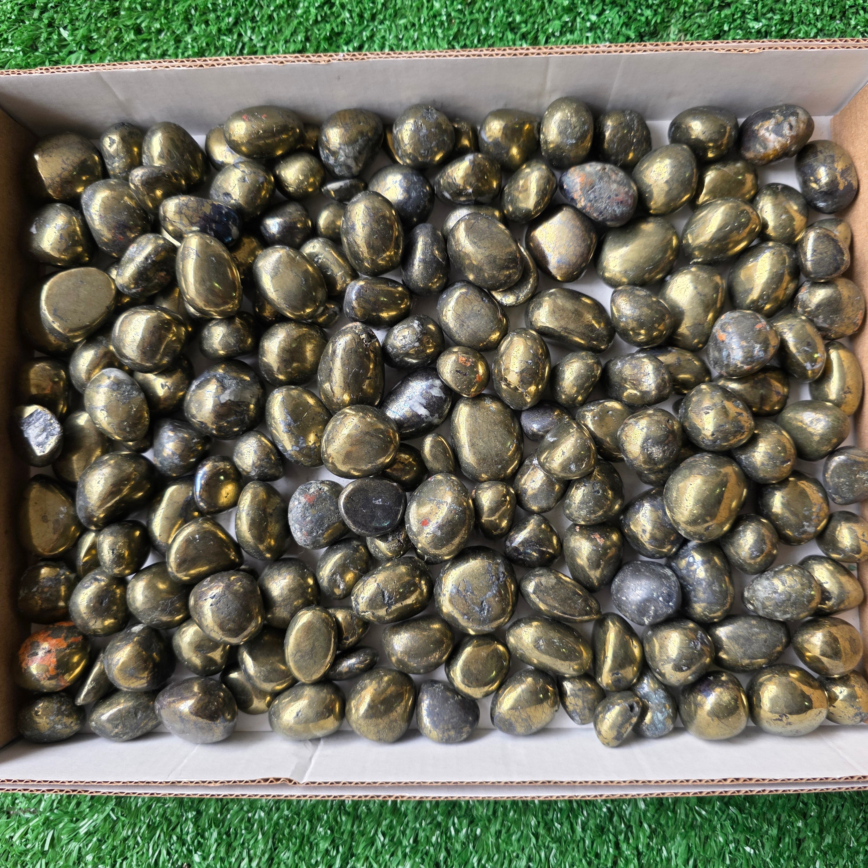 Lot 3 kg Chalcopyrite tumbled