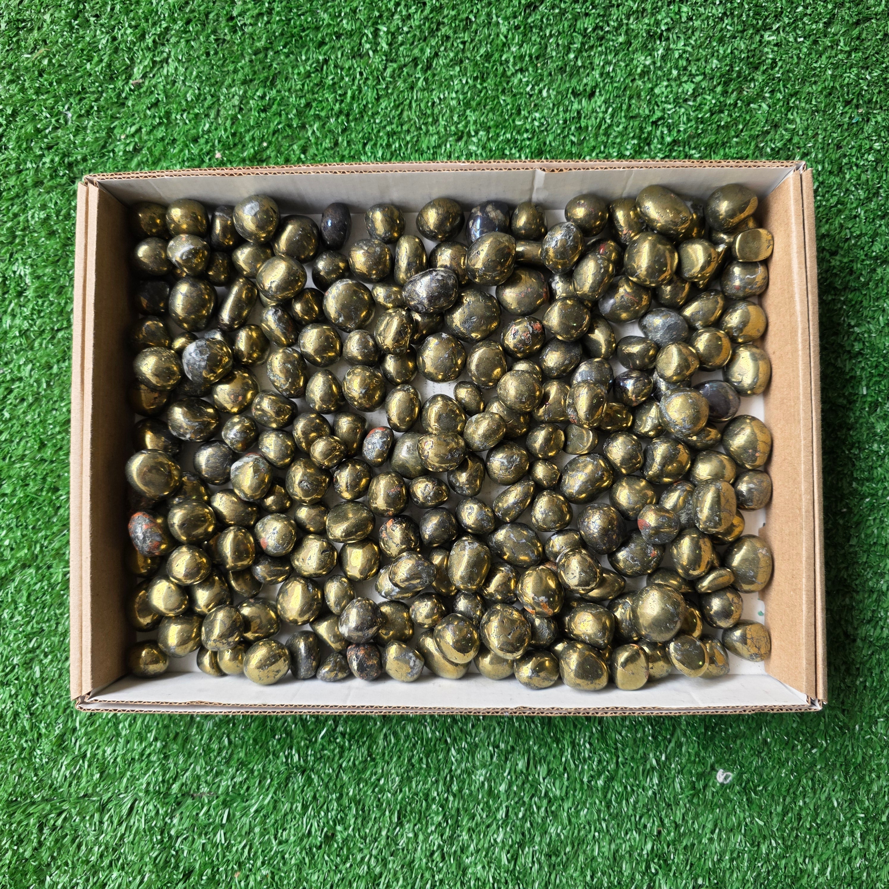 Lot 3 kg Chalcopyrite tumbled