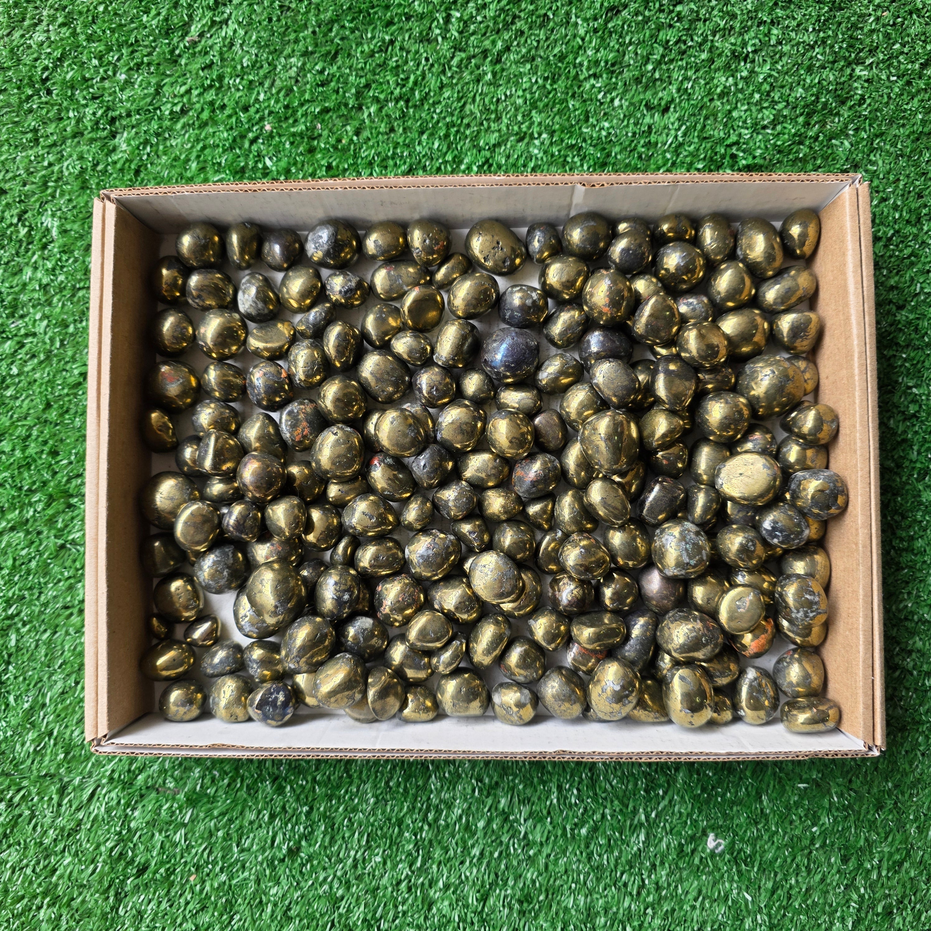 Lot 3 kg Chalcopyrite tumbled