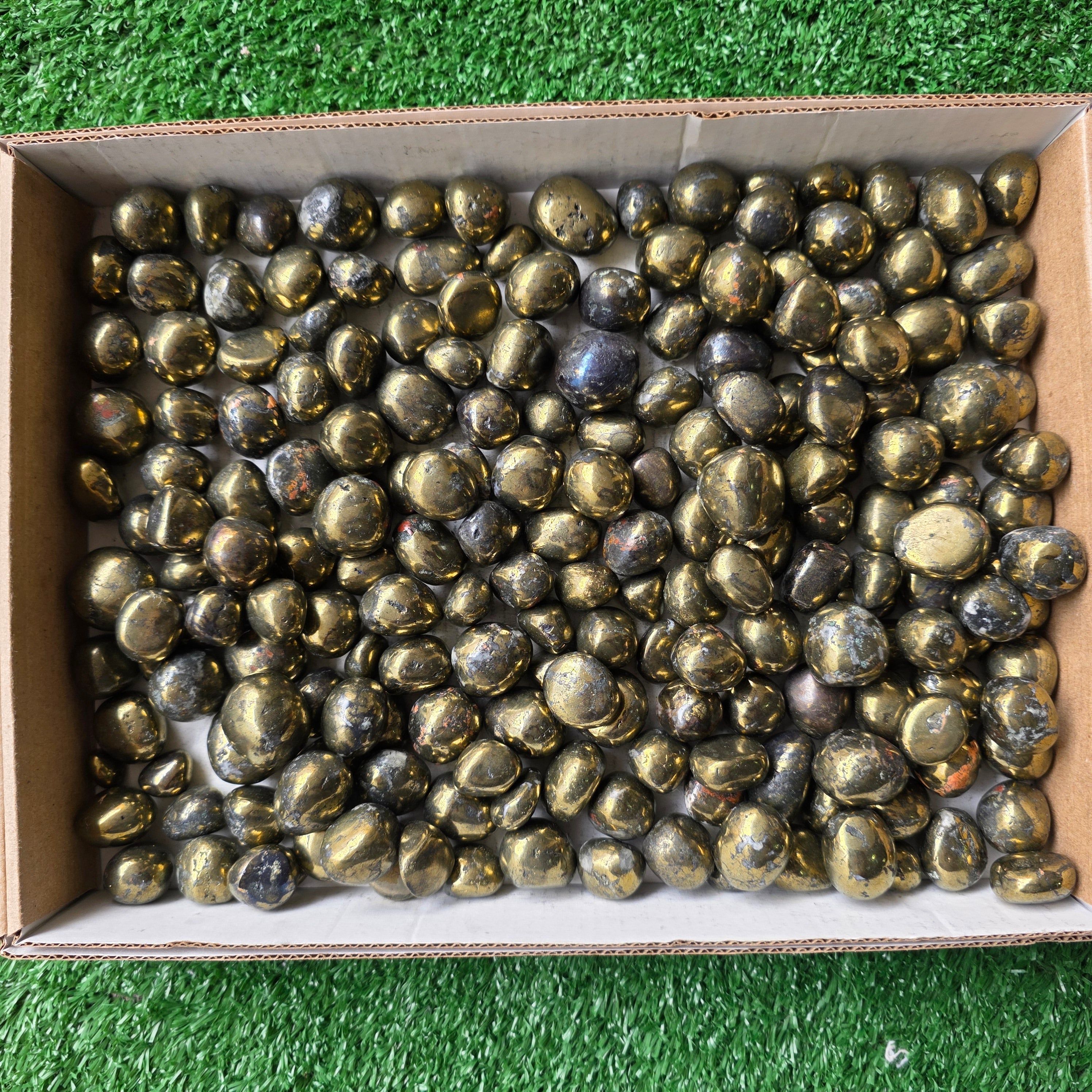 Lot 3 kg Chalcopyrite tumbled