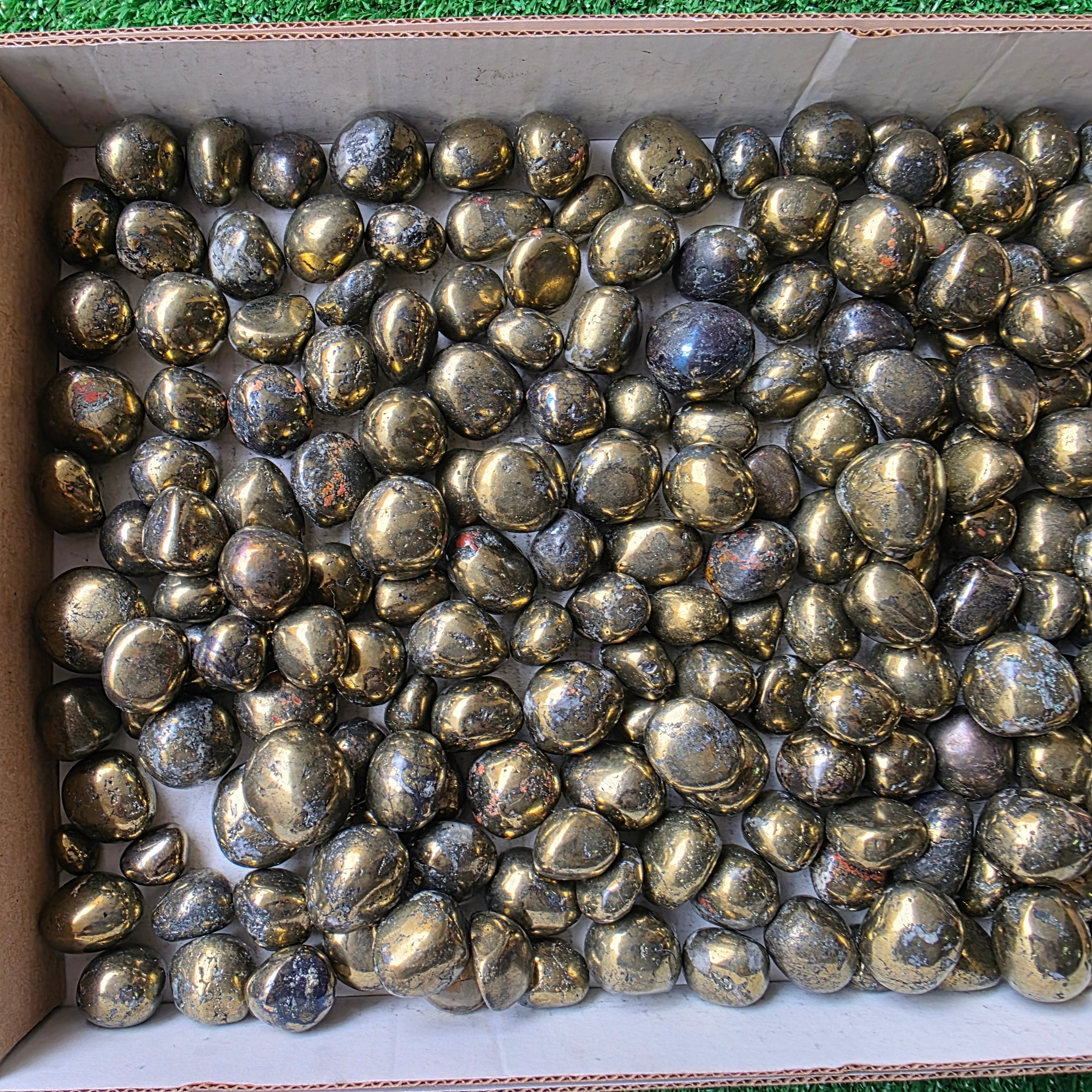 Lot 3 kg Chalcopyrite tumbled