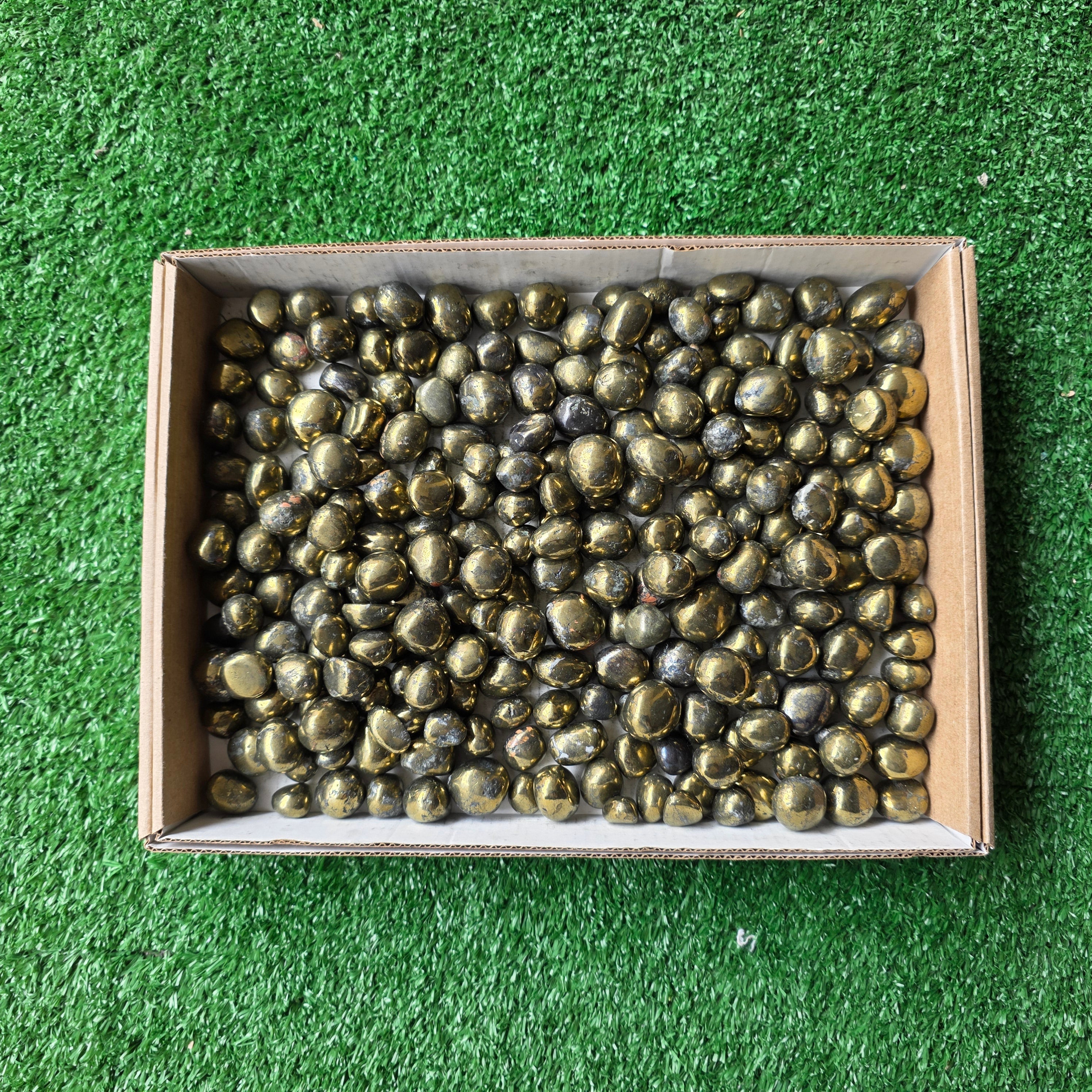 Lot 3 kg Chalcopyrite tumbled