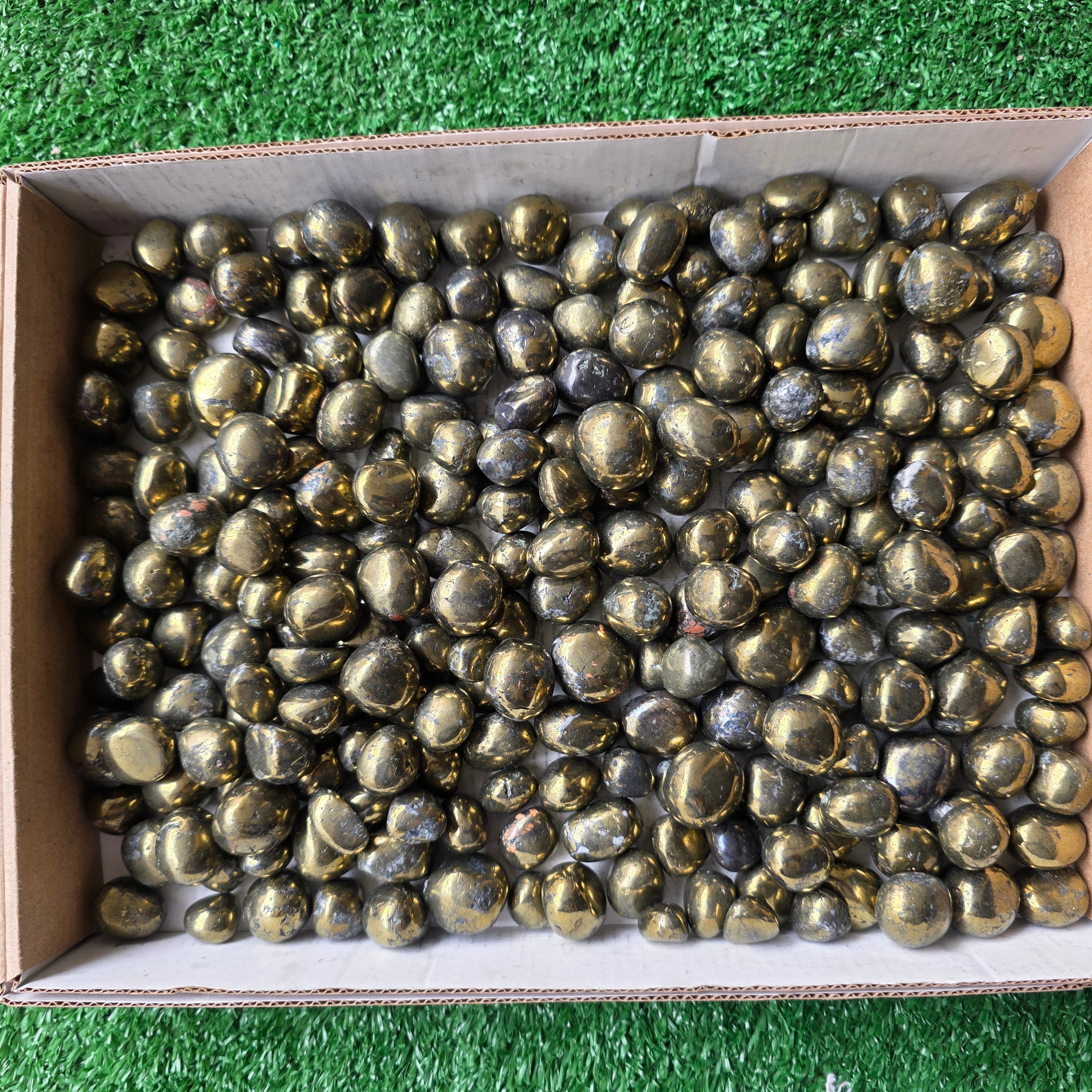 Lot 3 kg Chalcopyrite tumbled