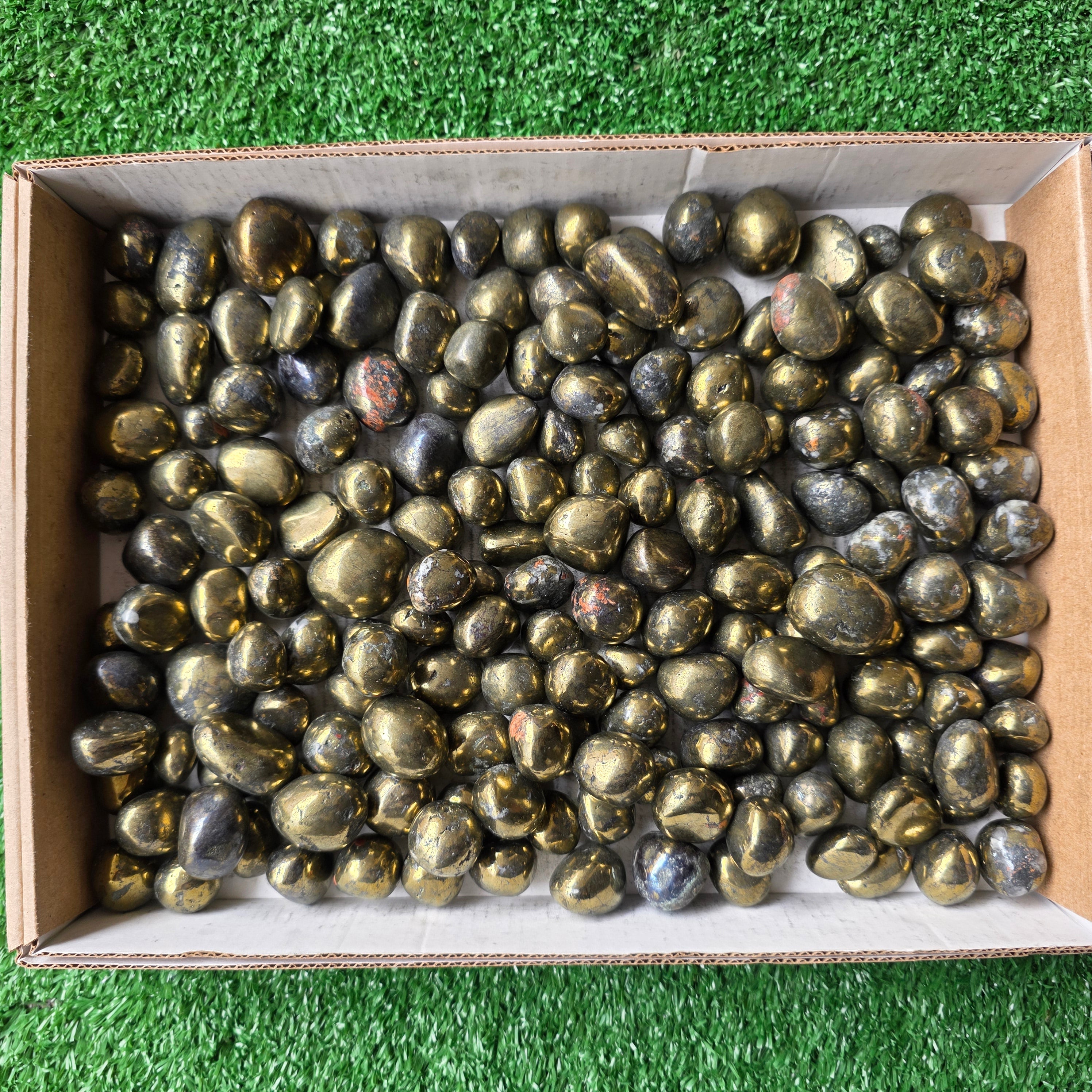 Lot 3 kg Chalcopyrite tumbled