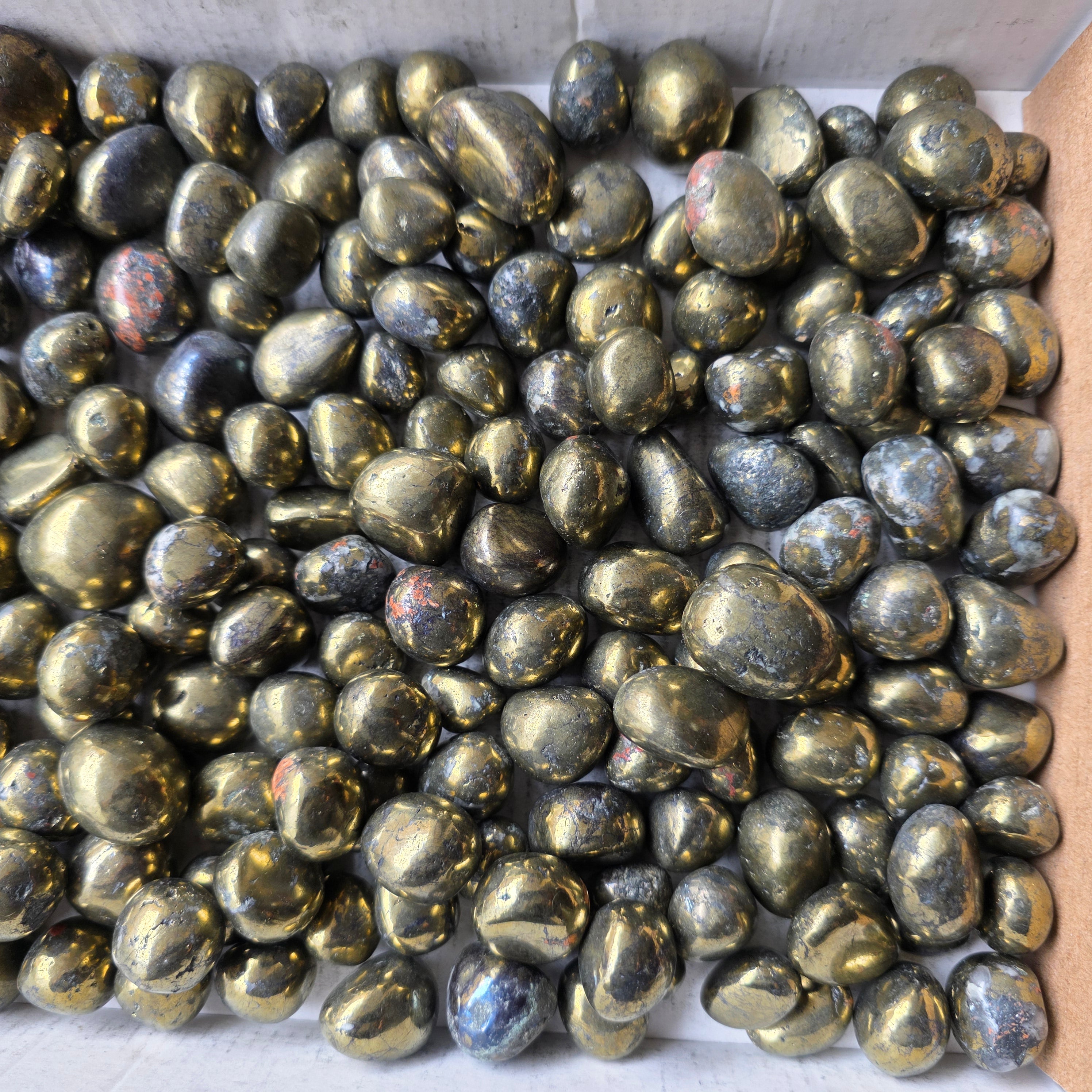 Lot 3 kg Chalcopyrite tumbled