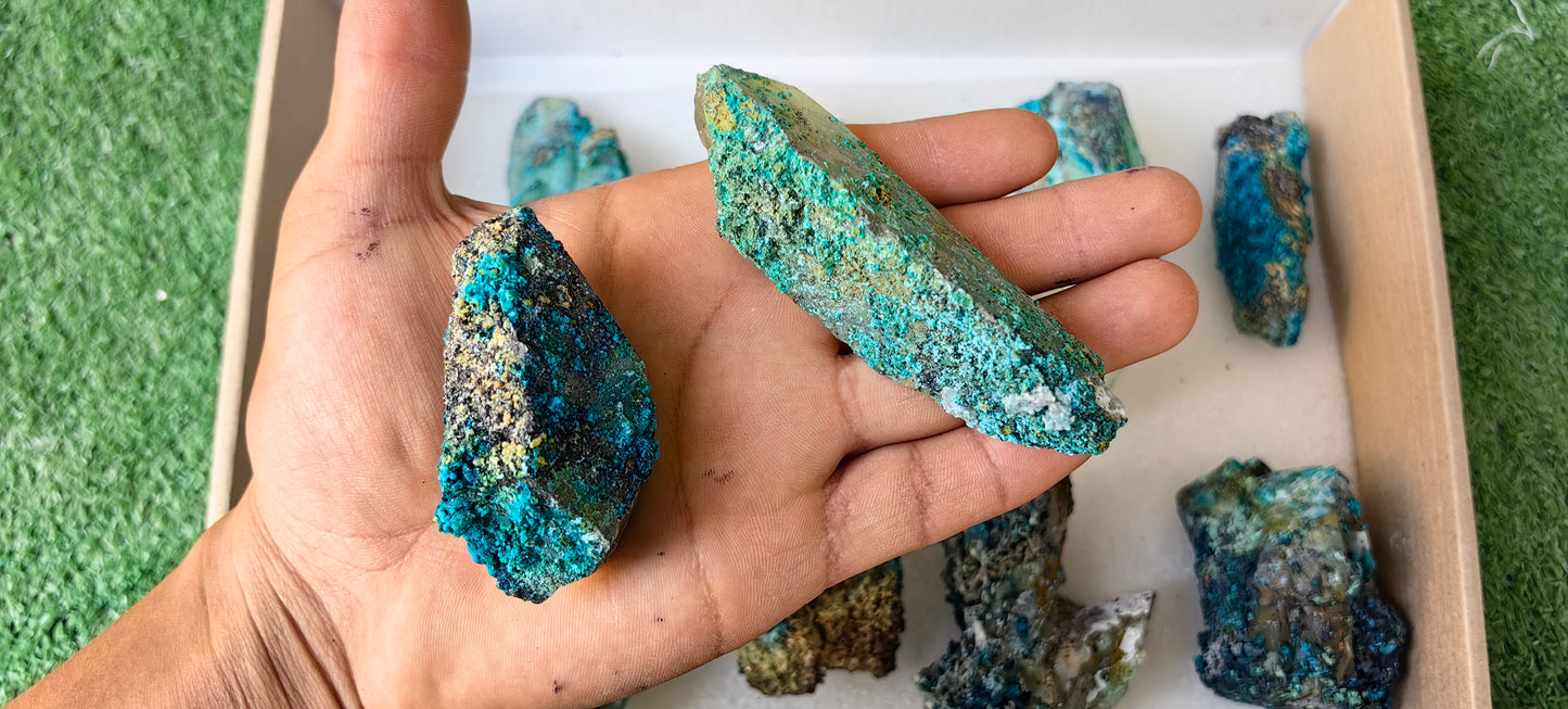 Lot 10 Chrysocolla on Quartz