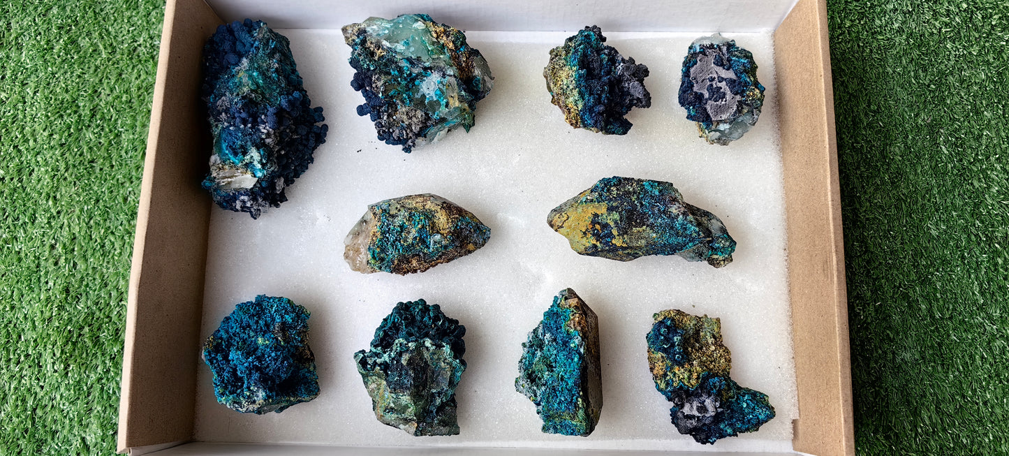 Lot 10 Chrysocolla on Quartz