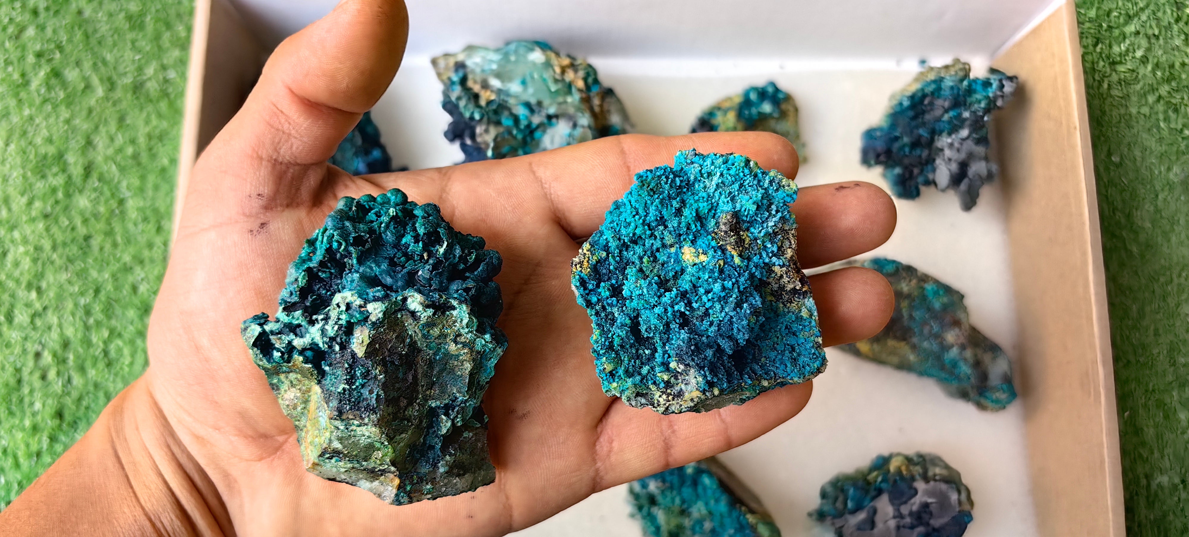 Lot 10 Chrysocolla on Quartz