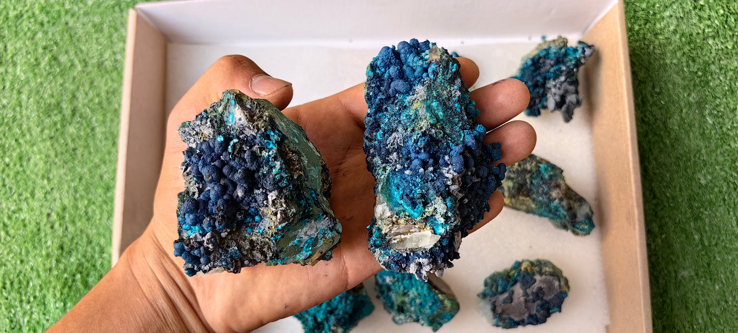 Lot 10 Chrysocolla on Quartz