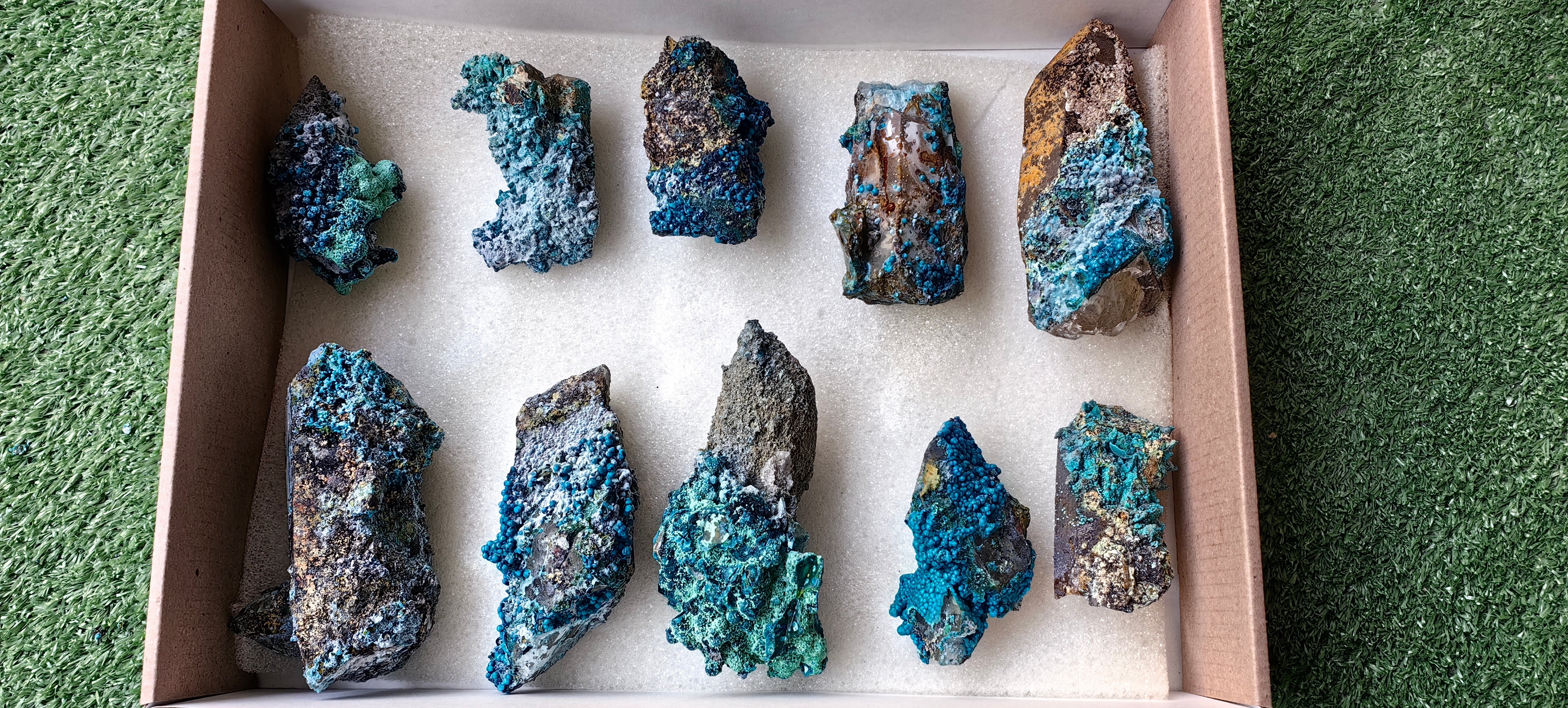 Lot 10 Chrysocolla on Quartz