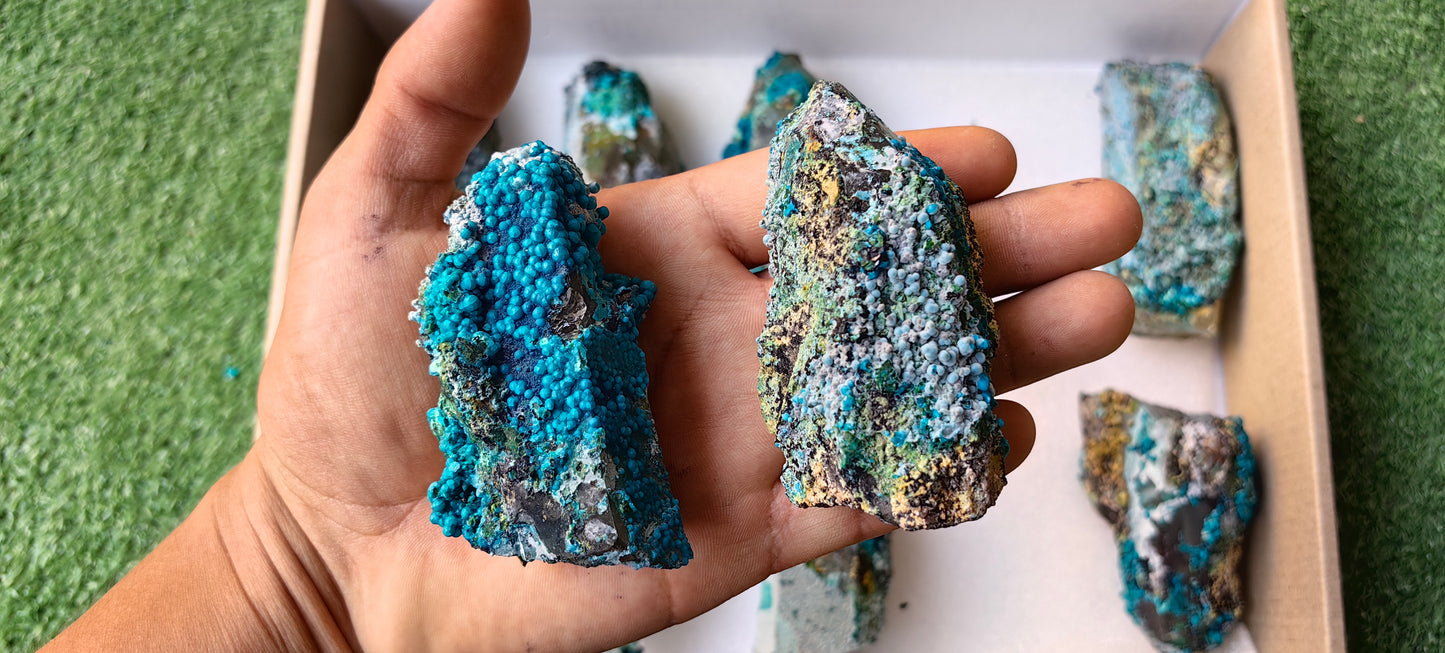 Lot 10 Chrysocolla on Quartz