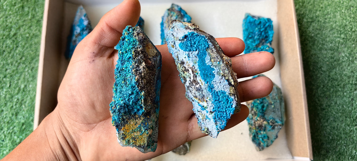 Lot 10 Chrysocolla on Quartz