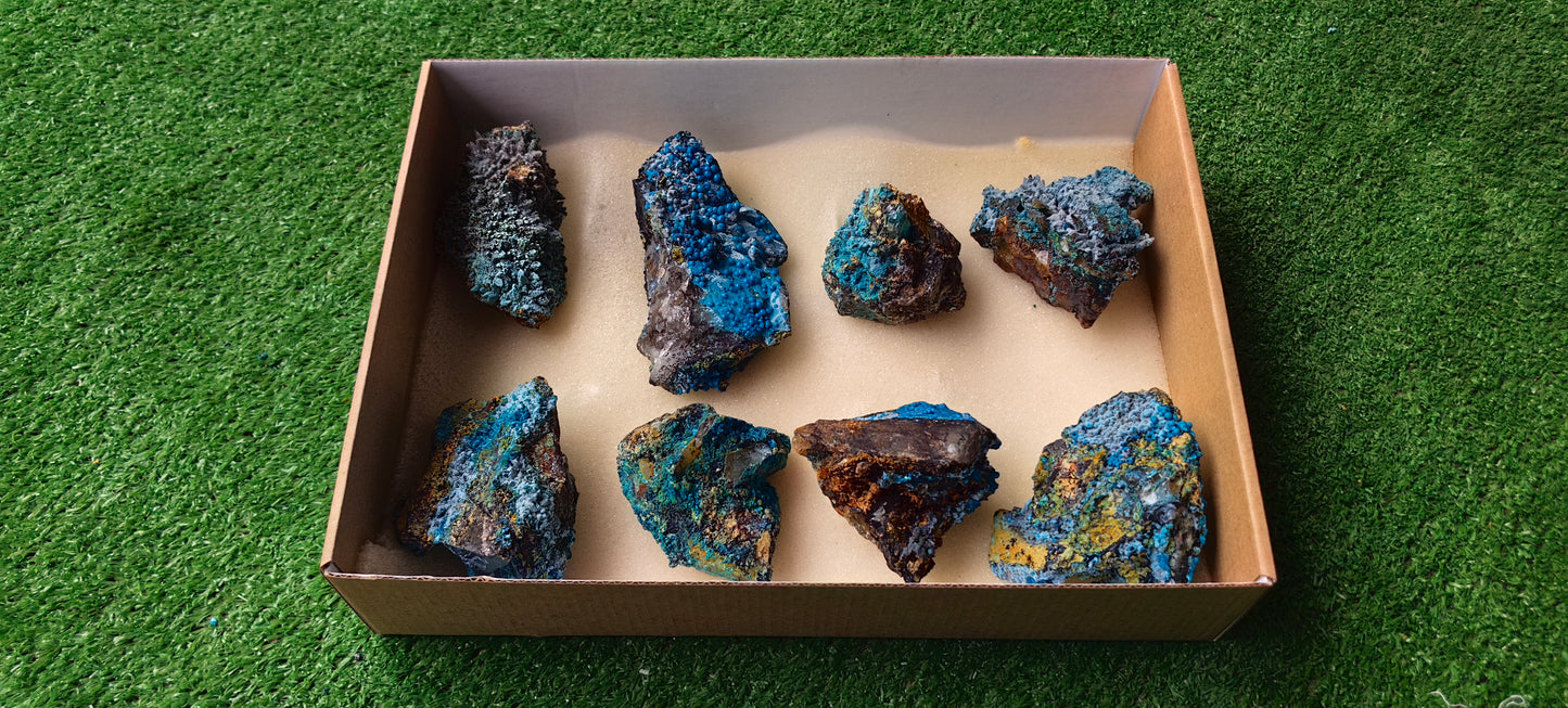 Lot 8 Chrysocolla on Quartz