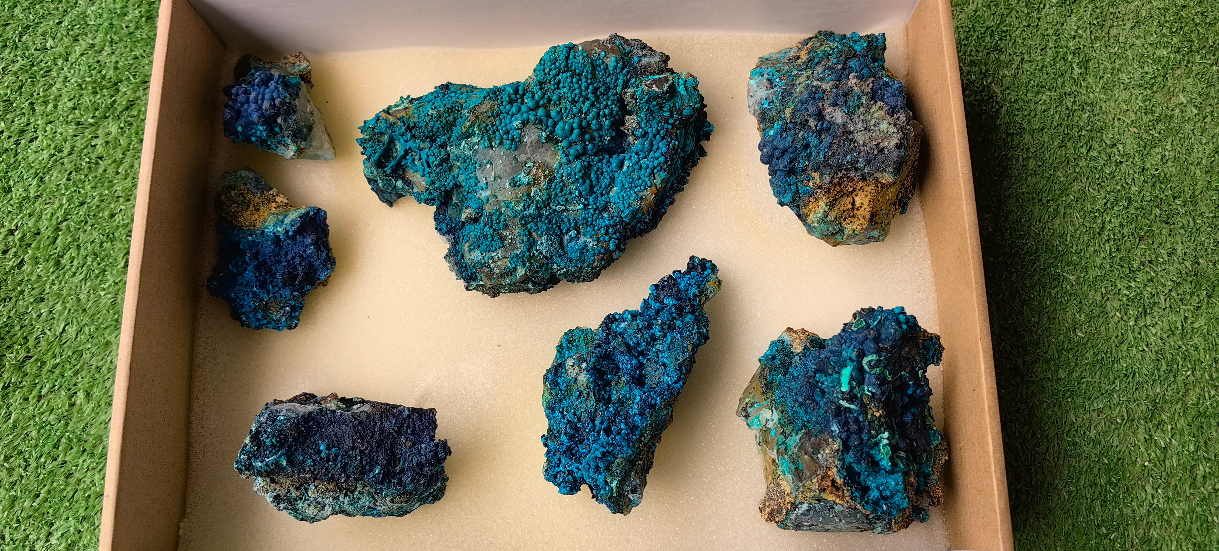 Lot 7 Chrysocolla on Quartz