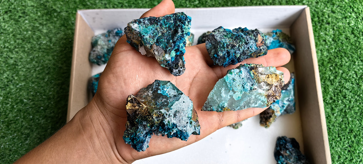 Lot 15 Chrysocolla on Quartz