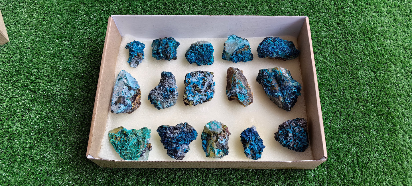 Lot 15 Chrysocolla on Quartz