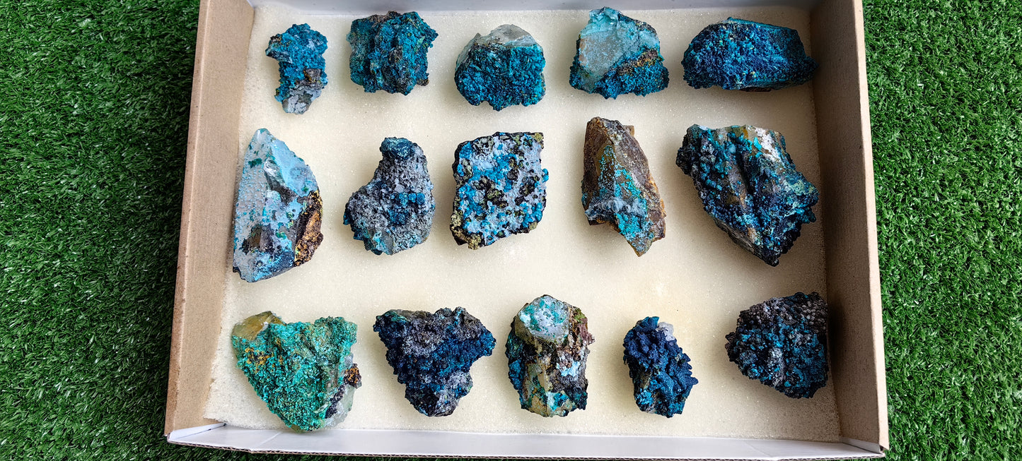 Lot 15 Chrysocolla on Quartz