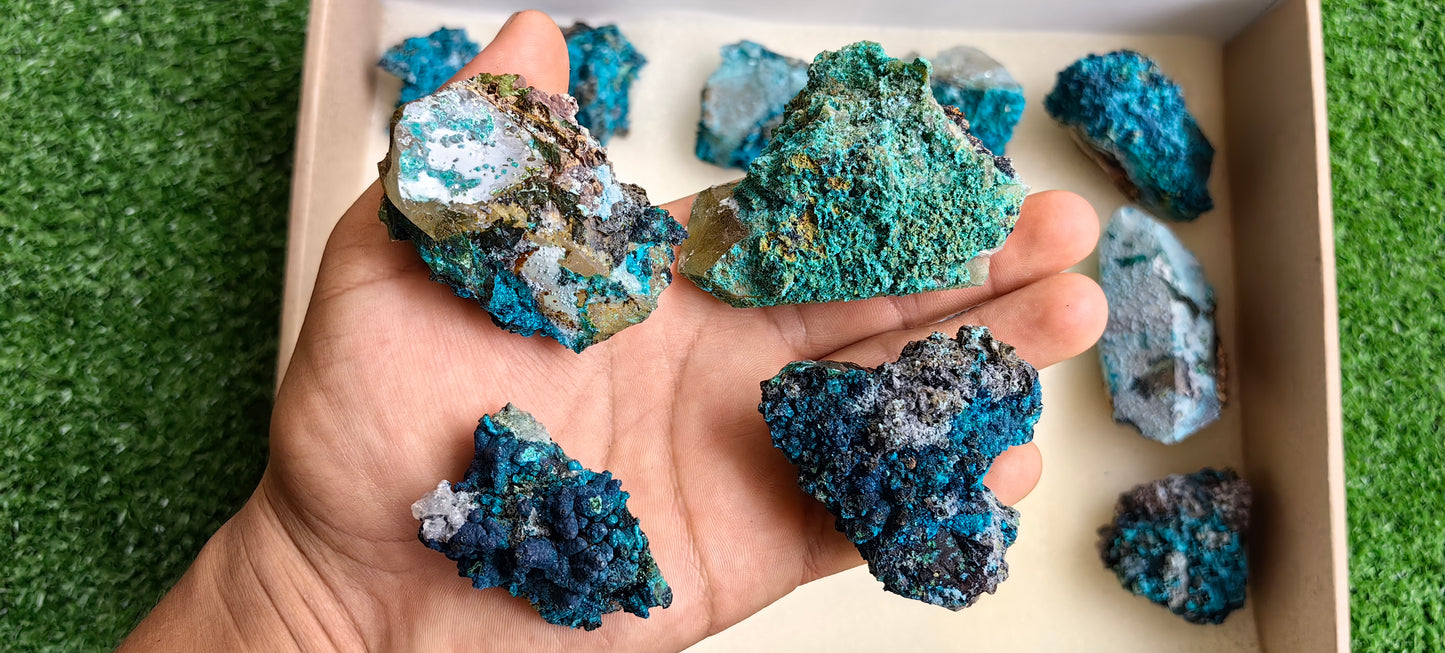 Lot 15 Chrysocolla on Quartz