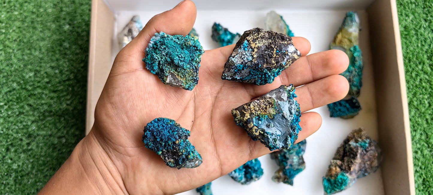 Lot 15 Chrysocolla on Quartz