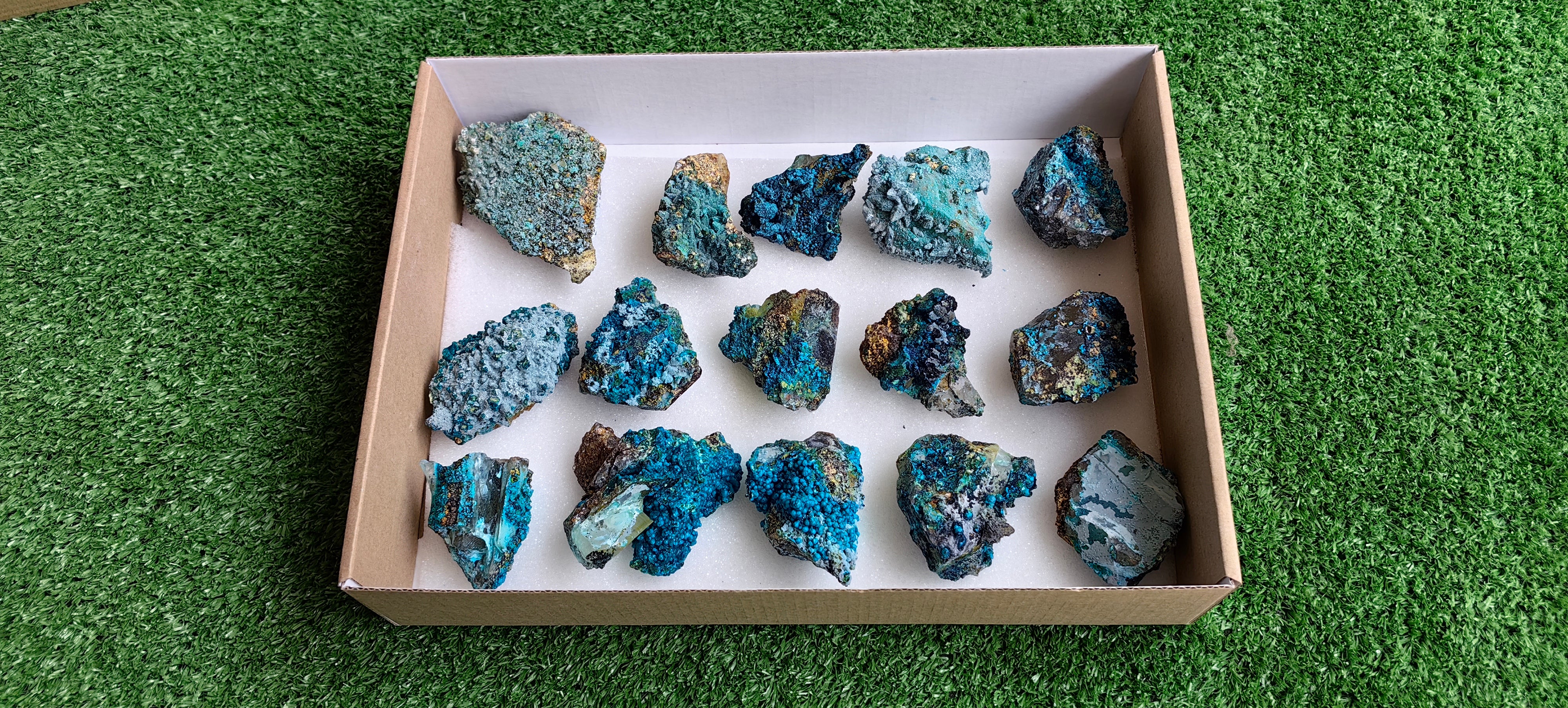 Lot 15 Chrysocolla on Quartz