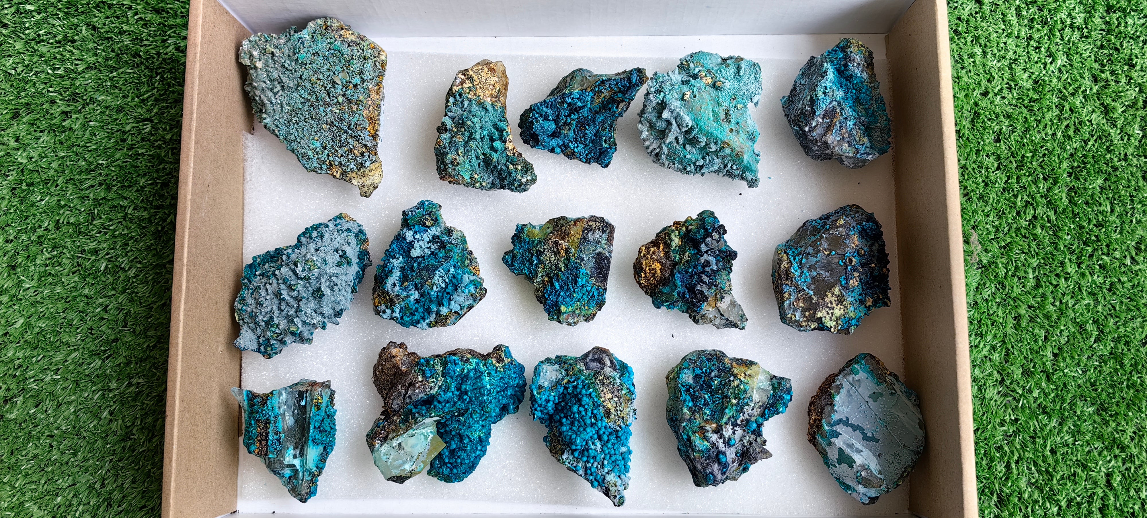 Lot 15 Chrysocolla on Quartz