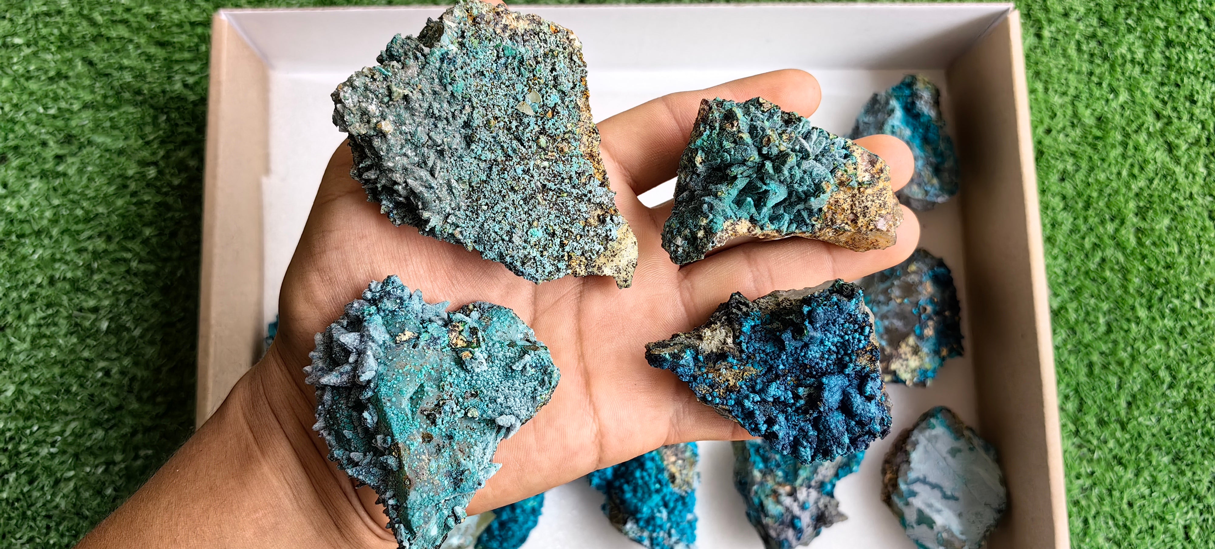 Lot 15 Chrysocolla on Quartz