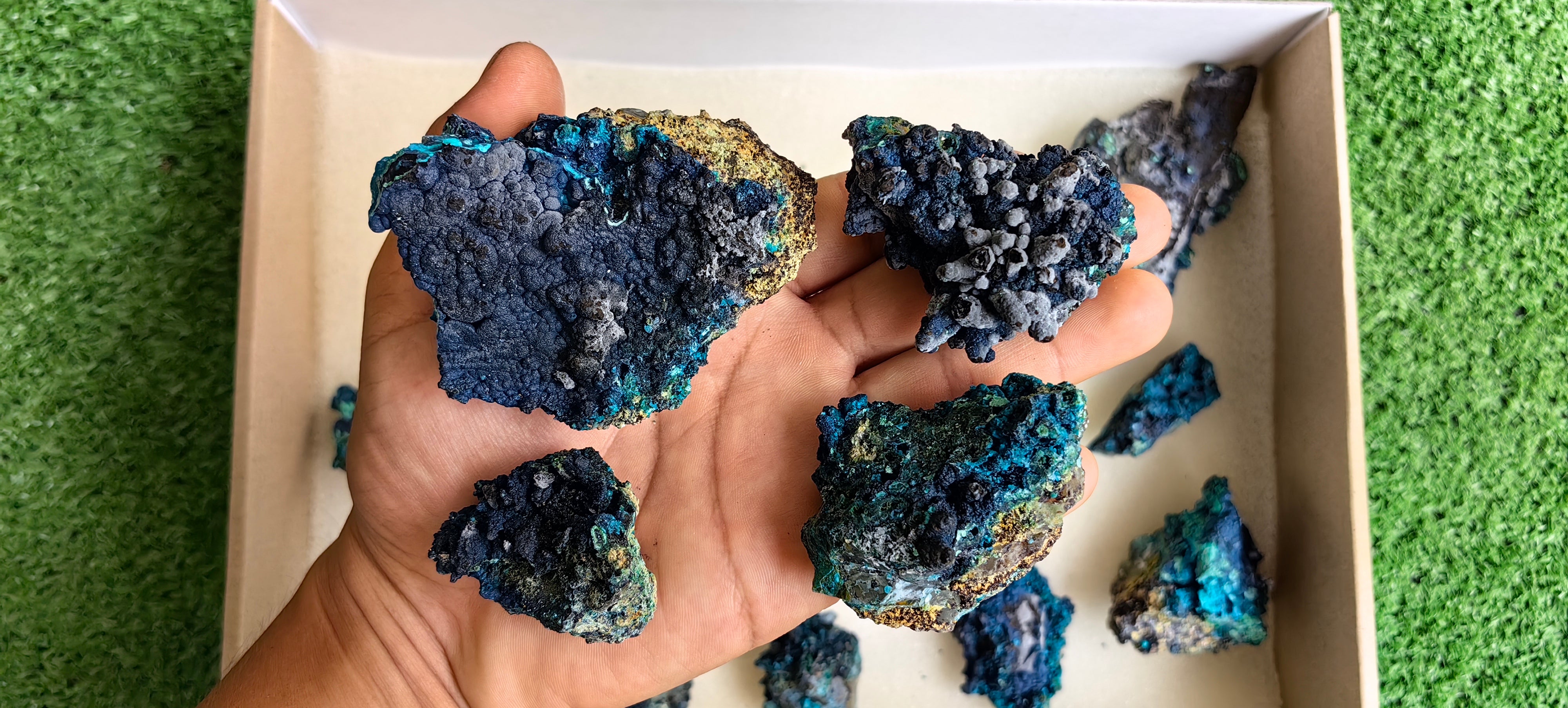 Lot 15 Chrysocolla on Quartz