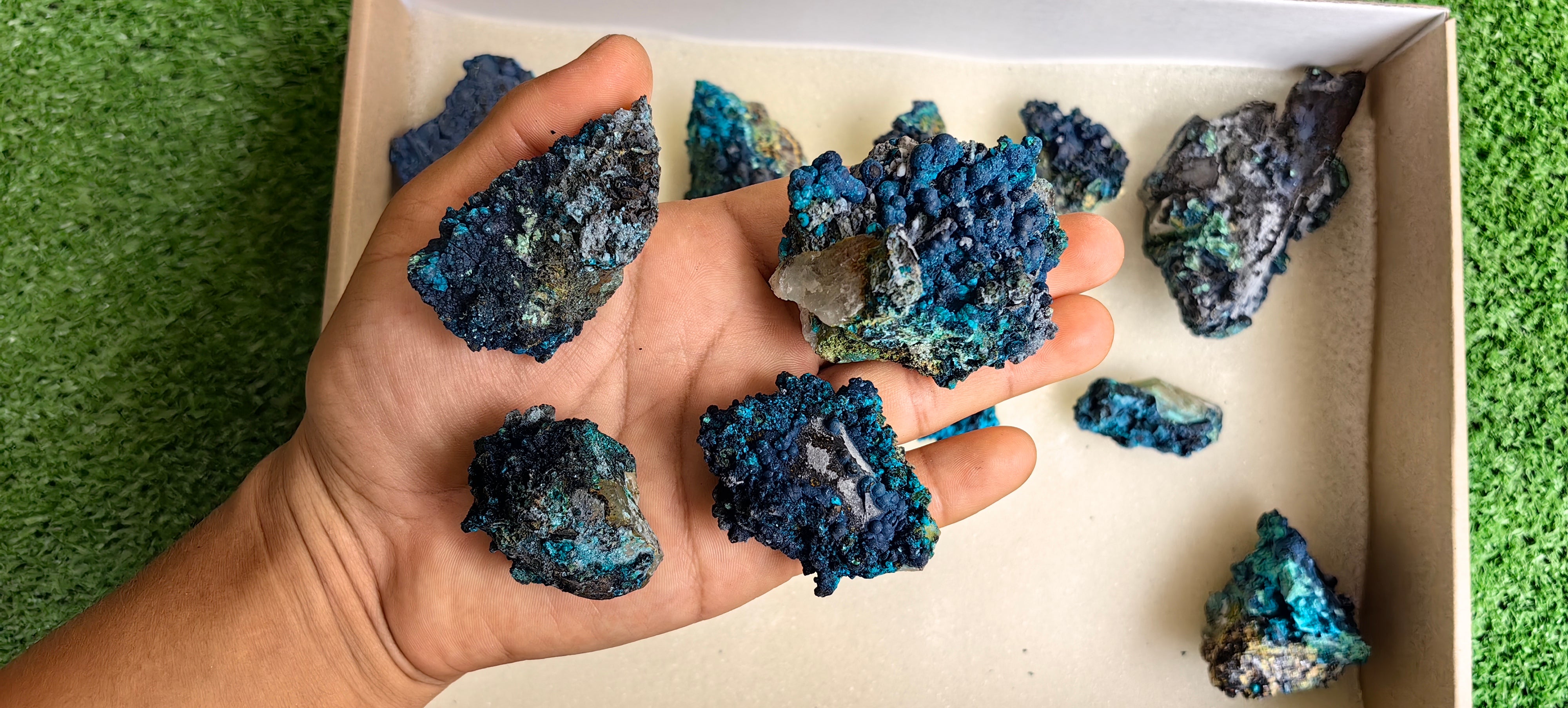 Lot 15 Chrysocolla on Quartz