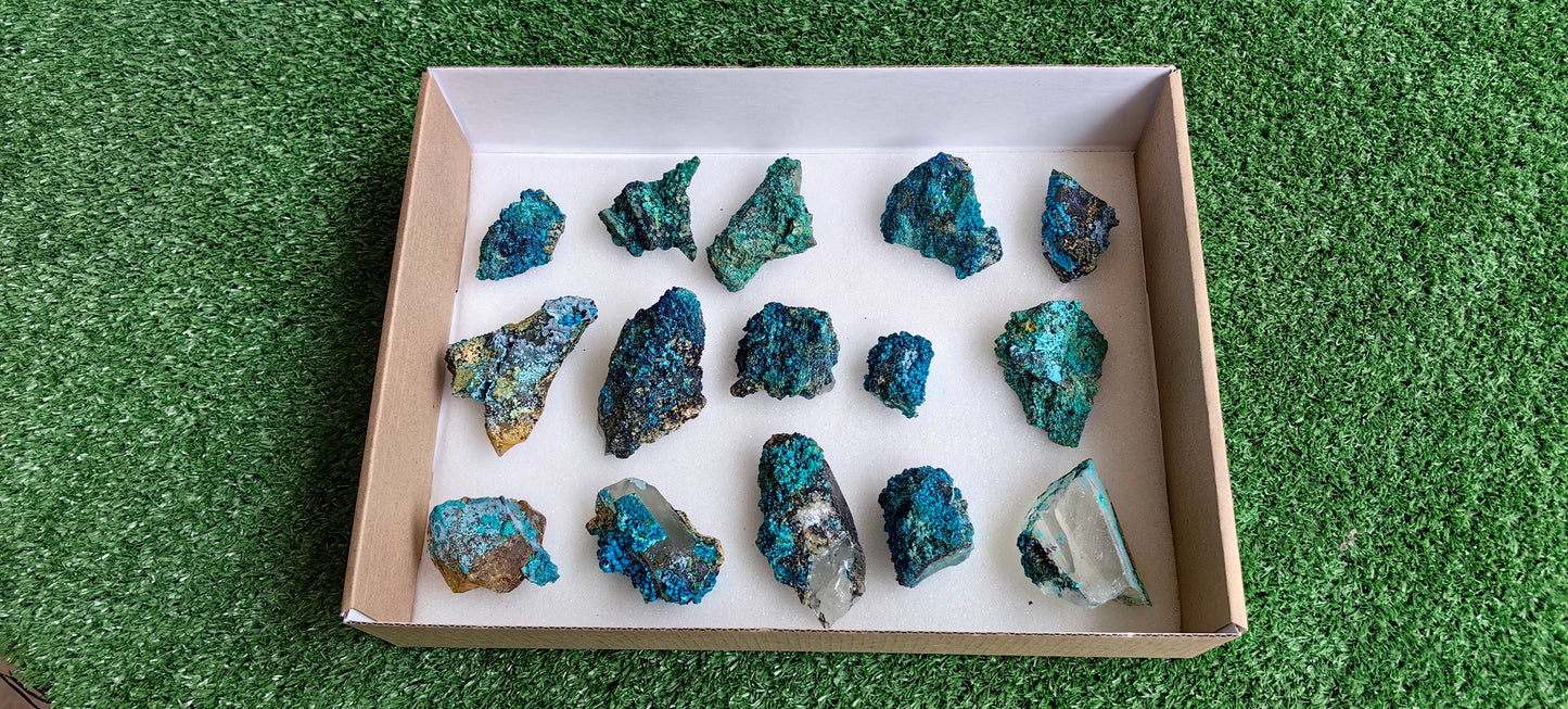 Lot 15 Chrysocolla on Quartz