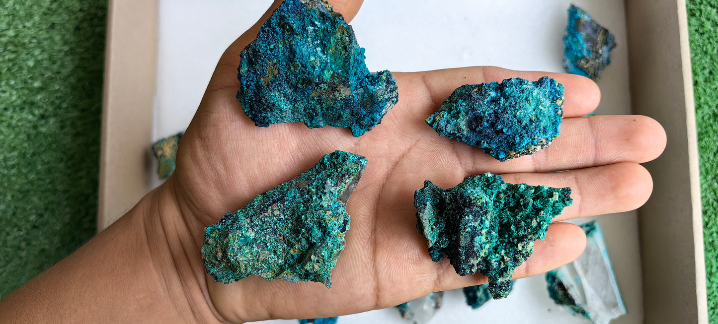 Lot 15 Chrysocolla on Quartz