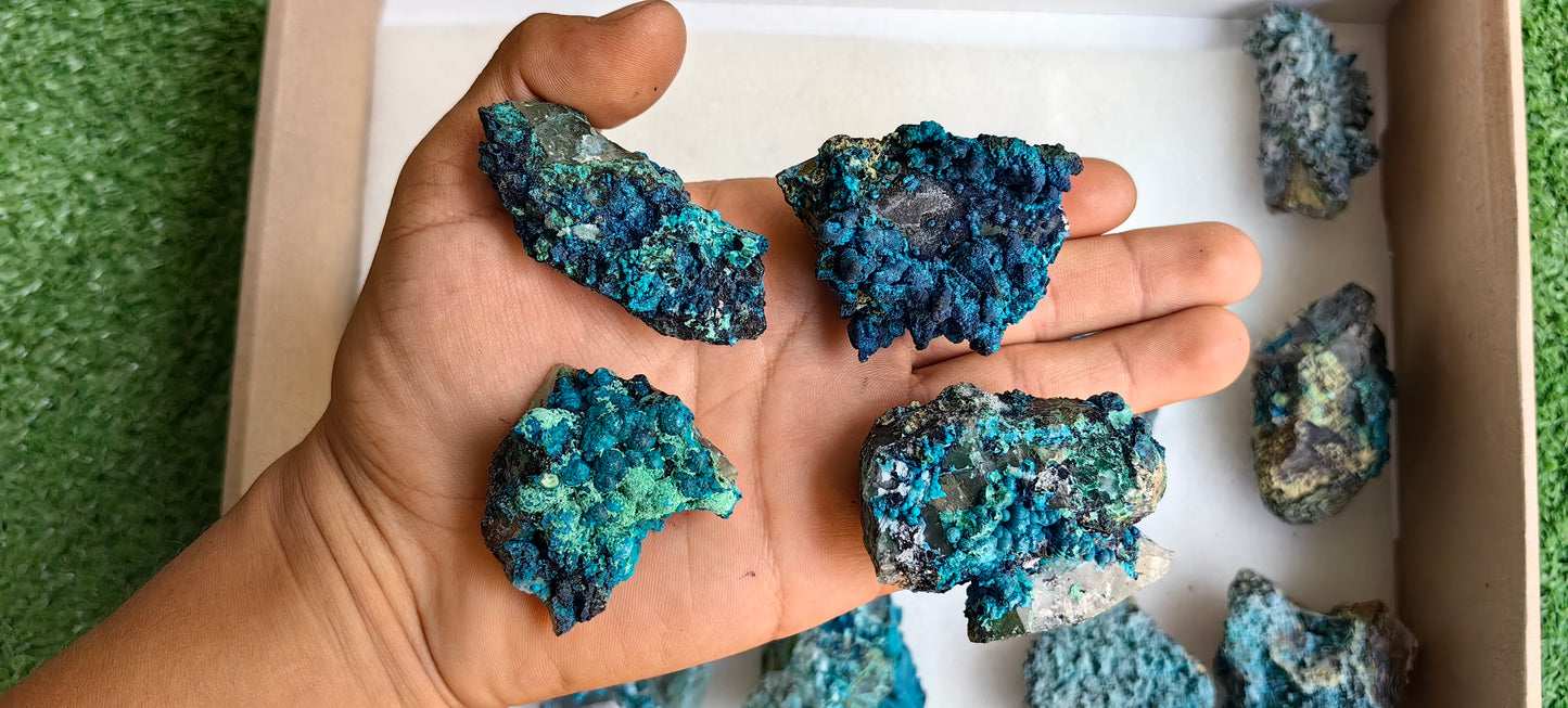 Lot 15 Chrysocolla on Quartz