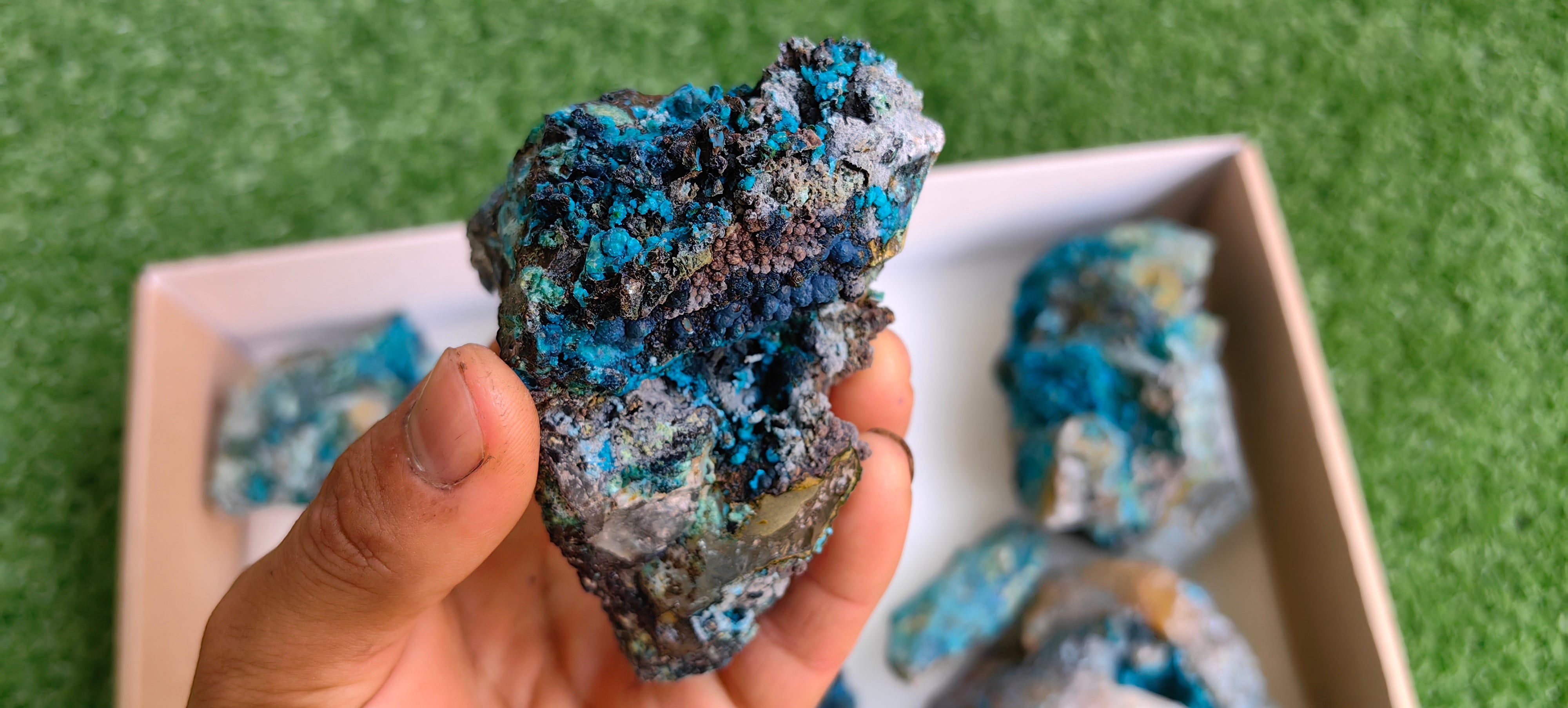 Lot 16 Chrysocolla on Quartz