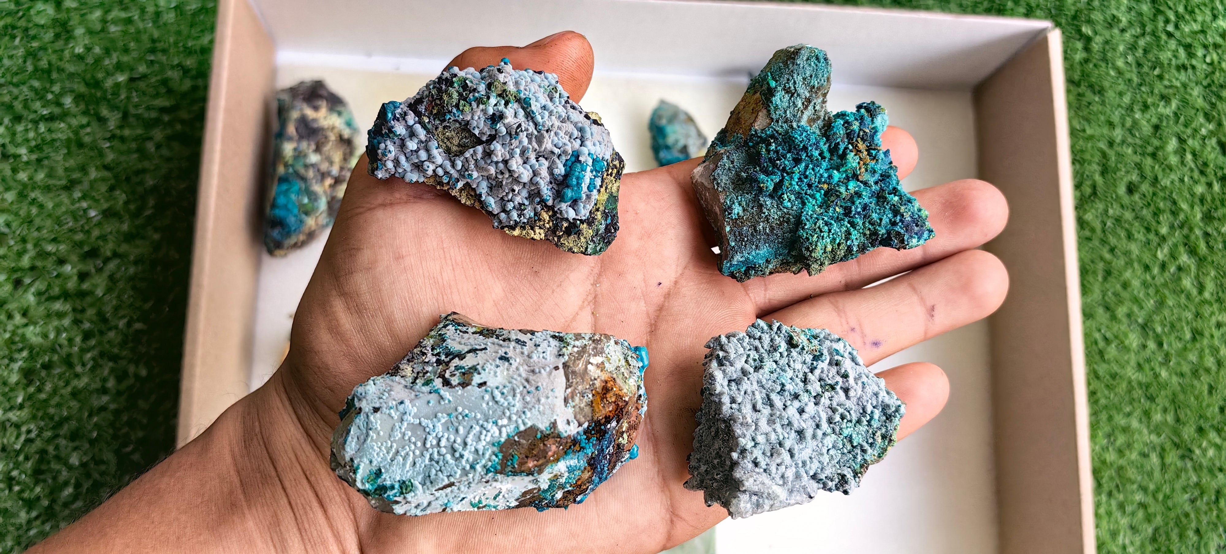 Lot 16 Chrysocolla on Quartz